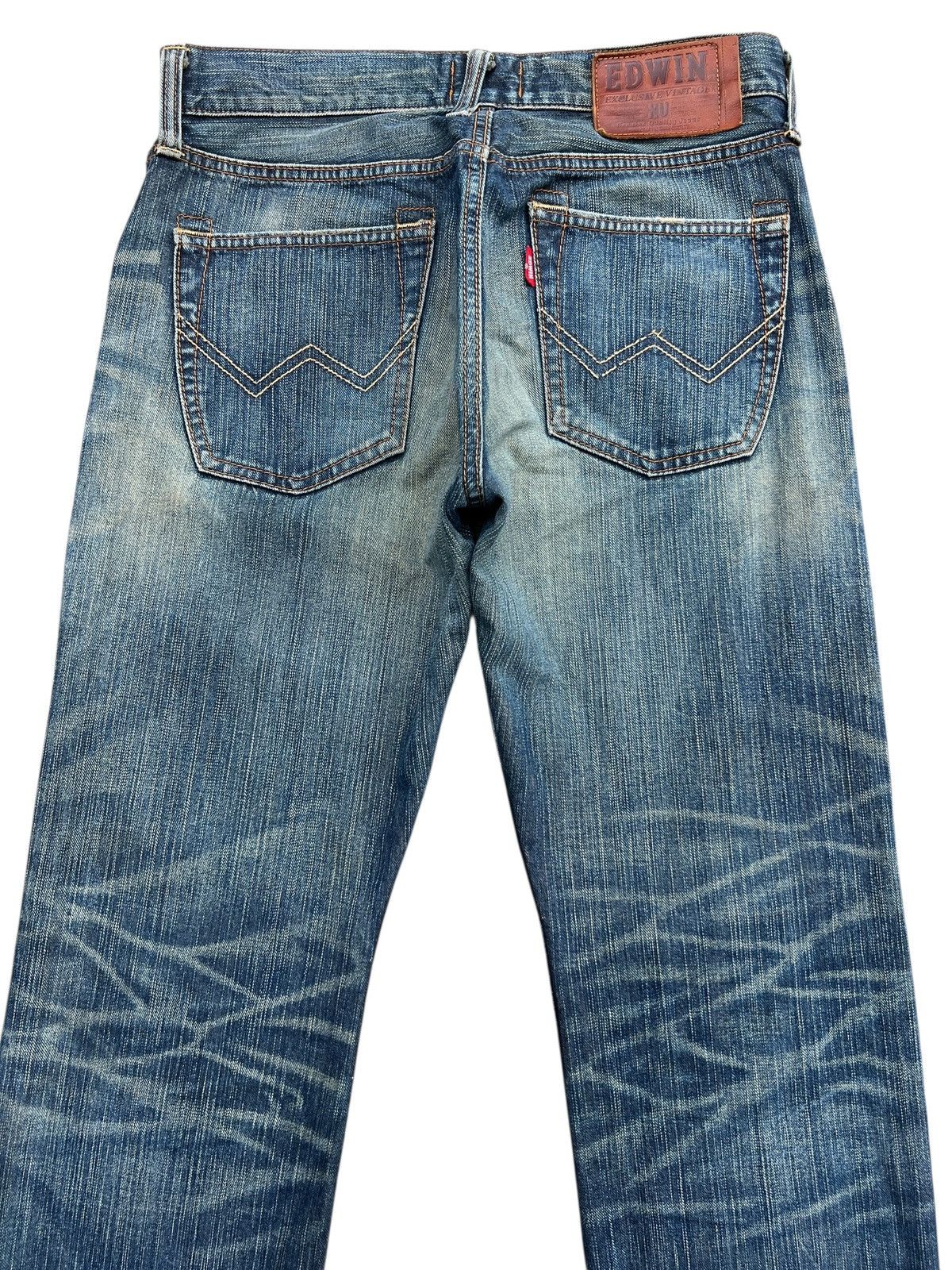 Edwin Vintage Edwin 403XV Distressed Denim Jeans 32x30 Size US 32 / EU 48 - 5 Thumbnail