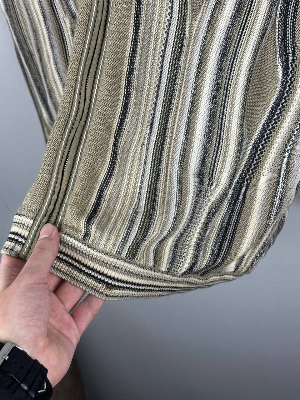 Carlo Colucci Rare Luxury Sweater Carlo Colluci Chunky Metal Sweater Size US L / EU 52-54 / 3 - 12 Thumbnail