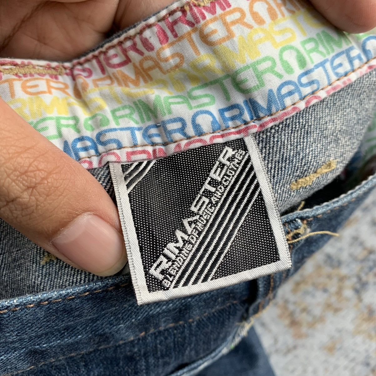 Japanese Brand Rare Vintage Double Waist Rimaster Printed Artisan Jeans Size US 34 / EU 50 - 7 Thumbnail