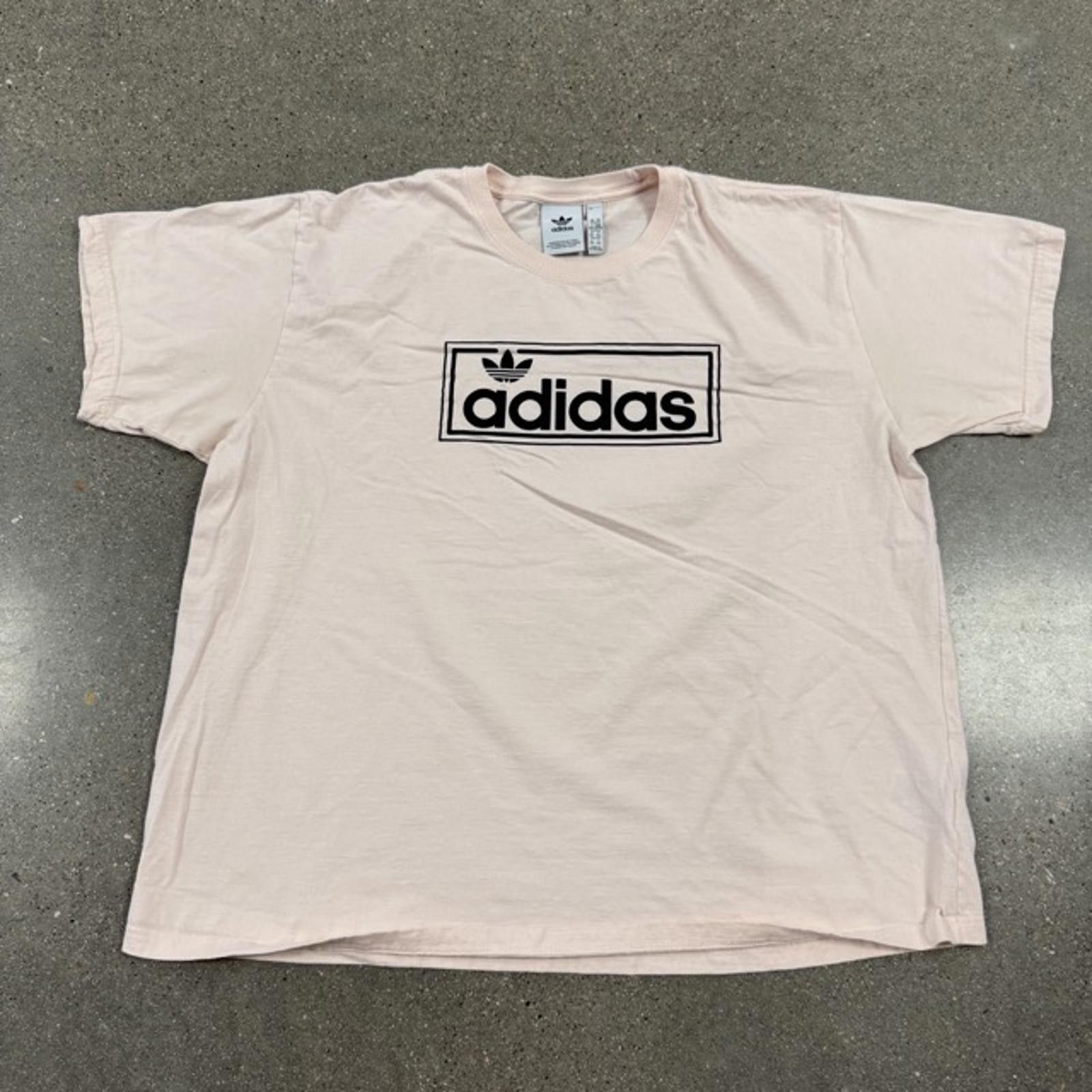Adidas Vintage Style Adidas Trefoil Logo T-Shirt - Soft Pink - 2XL Size US XXL / EU 58 / 5 - 1 Thumbnail