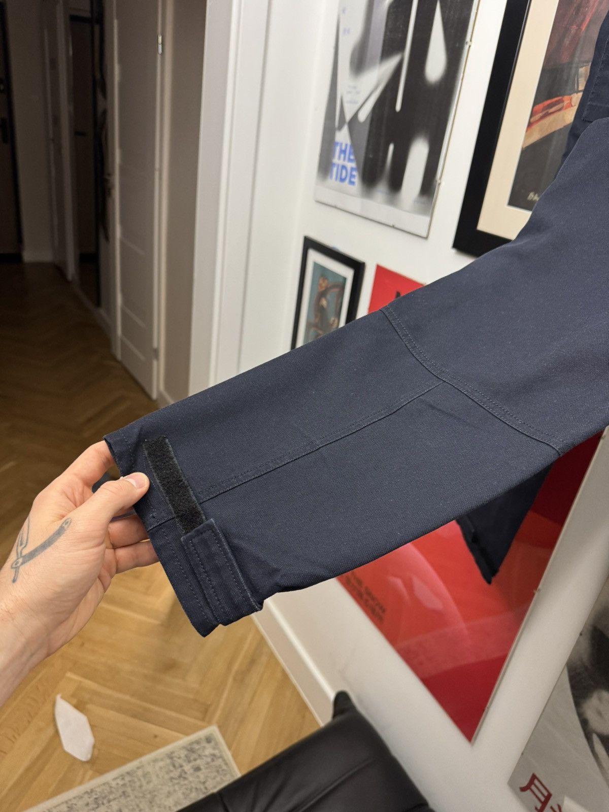 Acne Studios Acne Studios Abbi Relaxed Utility Twill Cargo Pants Navy Size US 28 / EU 44 - 3 Thumbnail
