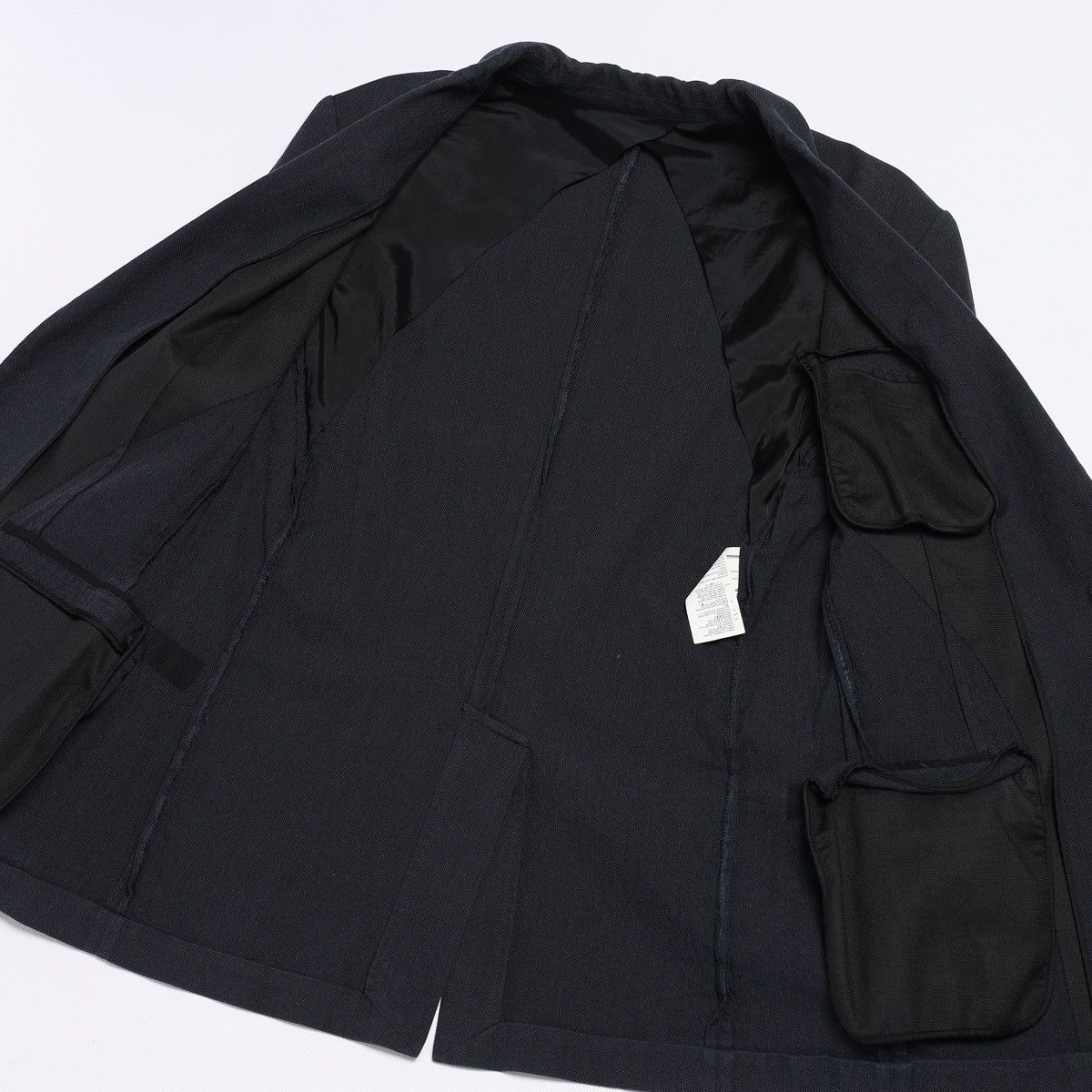 Maison Margiela Maison Martin Margiela Navy Cotton Silk Blazer Jacket Size 40R - 7 Thumbnail