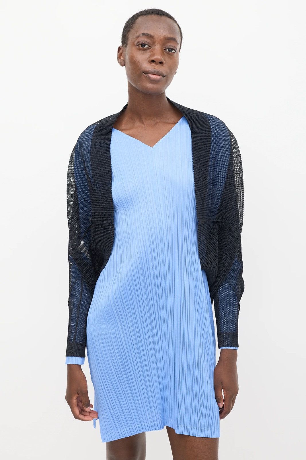 Pleats Please Issey Miyake Pleats Please Issey Miyake Bolero Mesh Cardigan Size L / US 10 / IT 46 - 1 Thumbnail