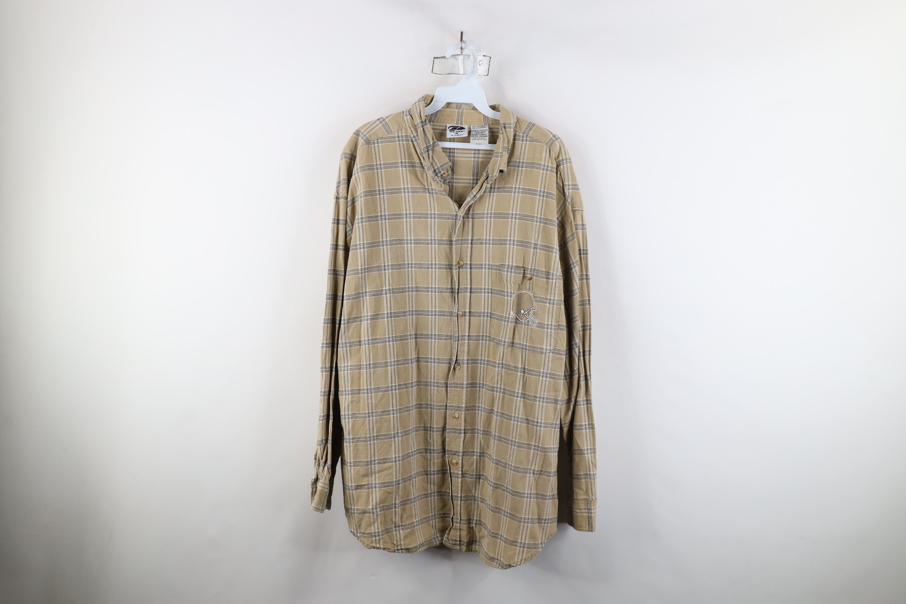 Vintage Vintage 90s Browns Football Collared Button Down Shirt Size US XL / EU 56 / 4 - 1 Thumbnail