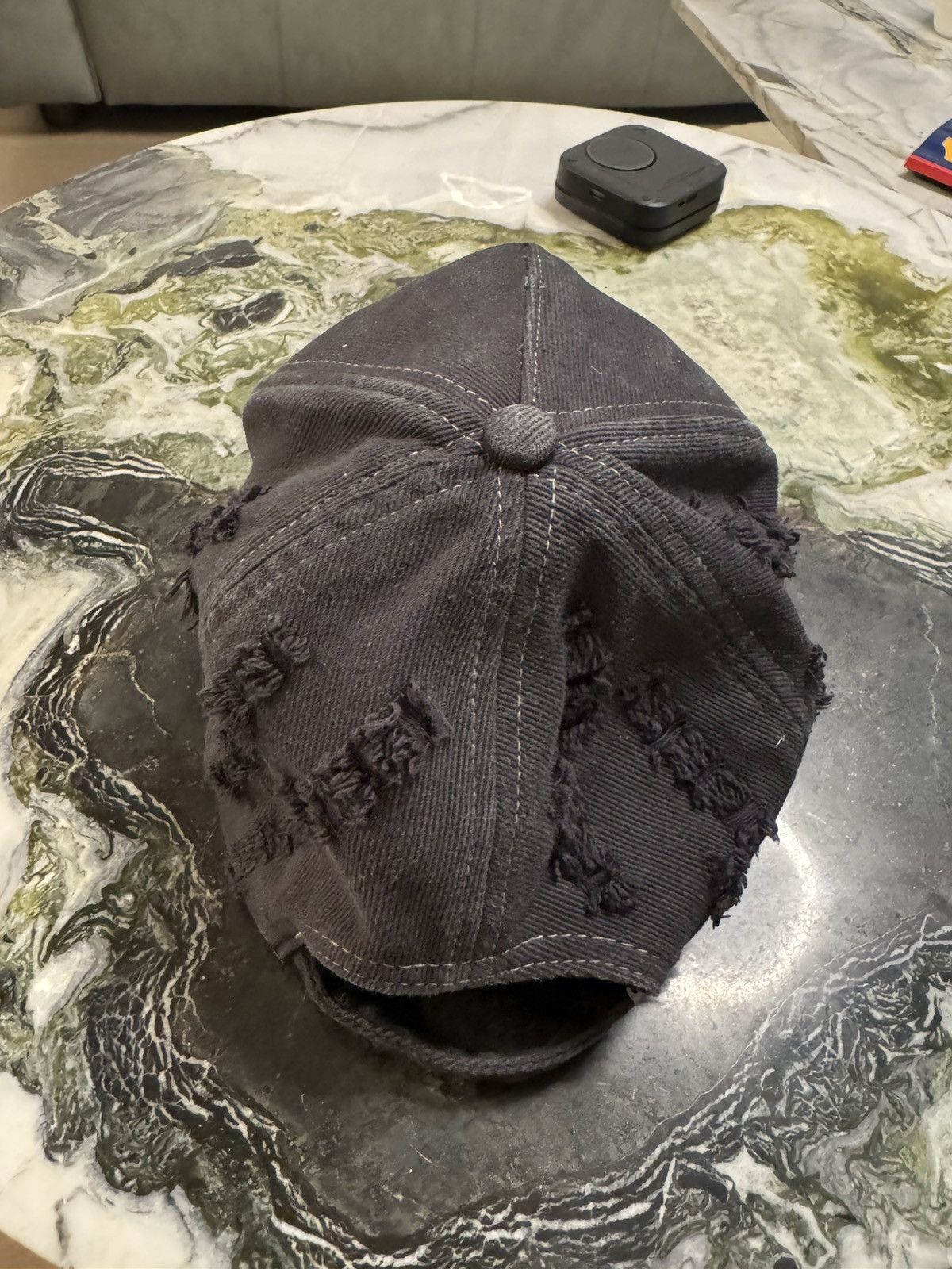 Heliot Emil Distressed spinal cap Size ONE SIZE - 4 Thumbnail