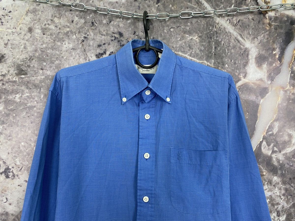 Vintage × Yves Saint Laurent Men’s Yves Saint Laurent Button Up Long Sleeve Shirt Size US XL / EU 56 / 4 - 2 Thumbnail