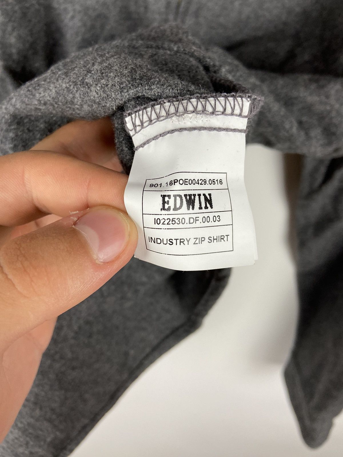 Edwin Edwin Men's Industry Zip Wool Shirt/JACKET Size US S / EU 44-46 / 1 - 9 Thumbnail
