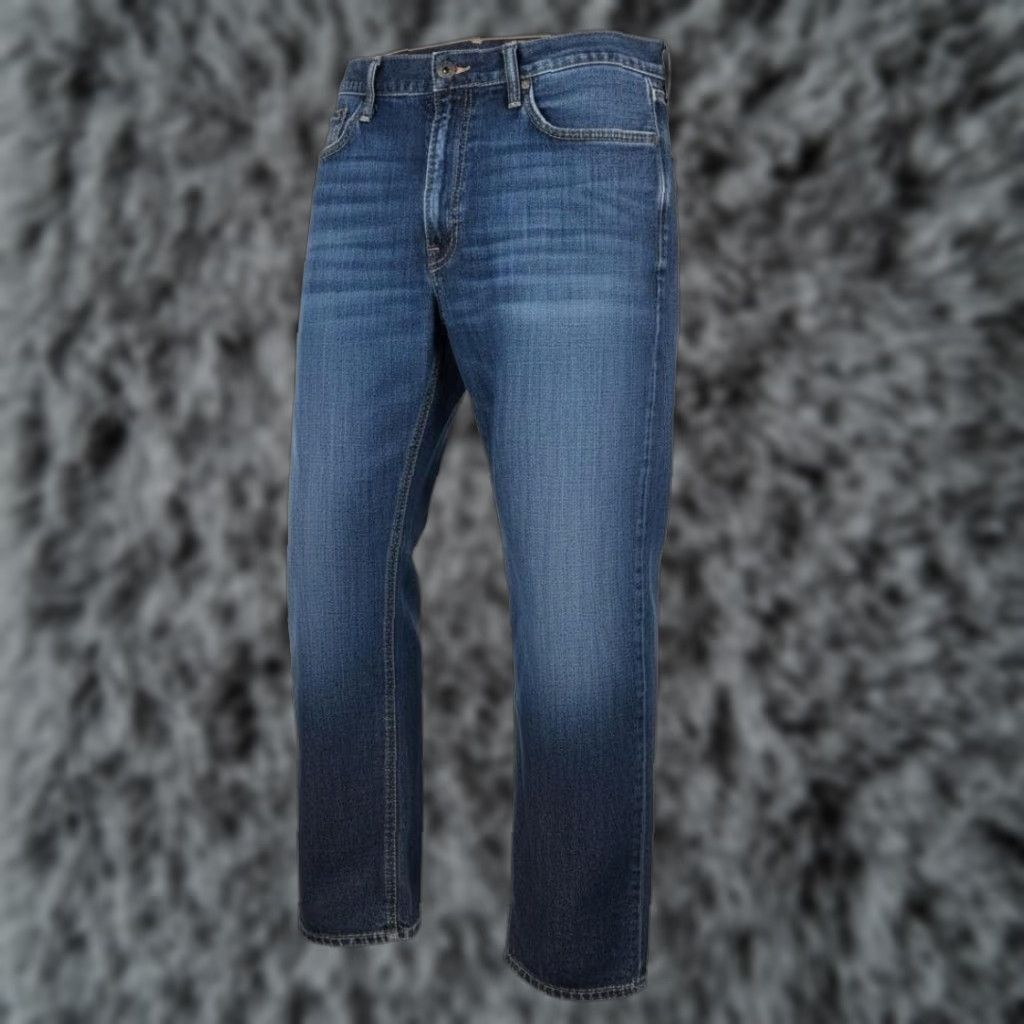 Lucky Brand Lucky Brand 363 Vintage Straight Jeans Mens 36x30 Blue Medium Wash Relaxed Denim logo patch 5-Pocket Zip Fly Regular Inseam 30 Size US 36 / EU 52 - 1 Thumbnail
