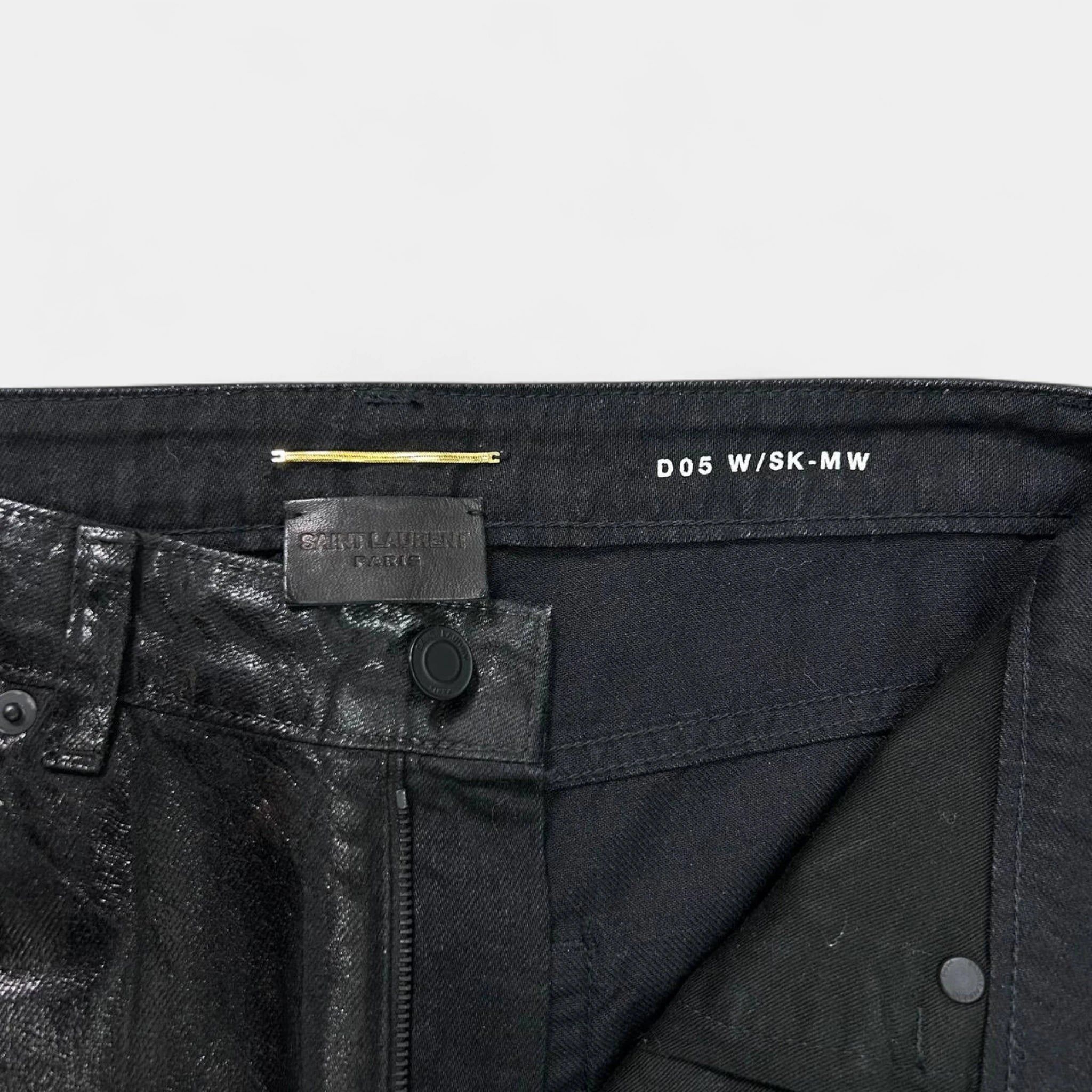 Saint Laurent Paris Saint Laurent Paris D05 Waxed Skinny Jeans Size US 28 / EU 44 - 5 Thumbnail