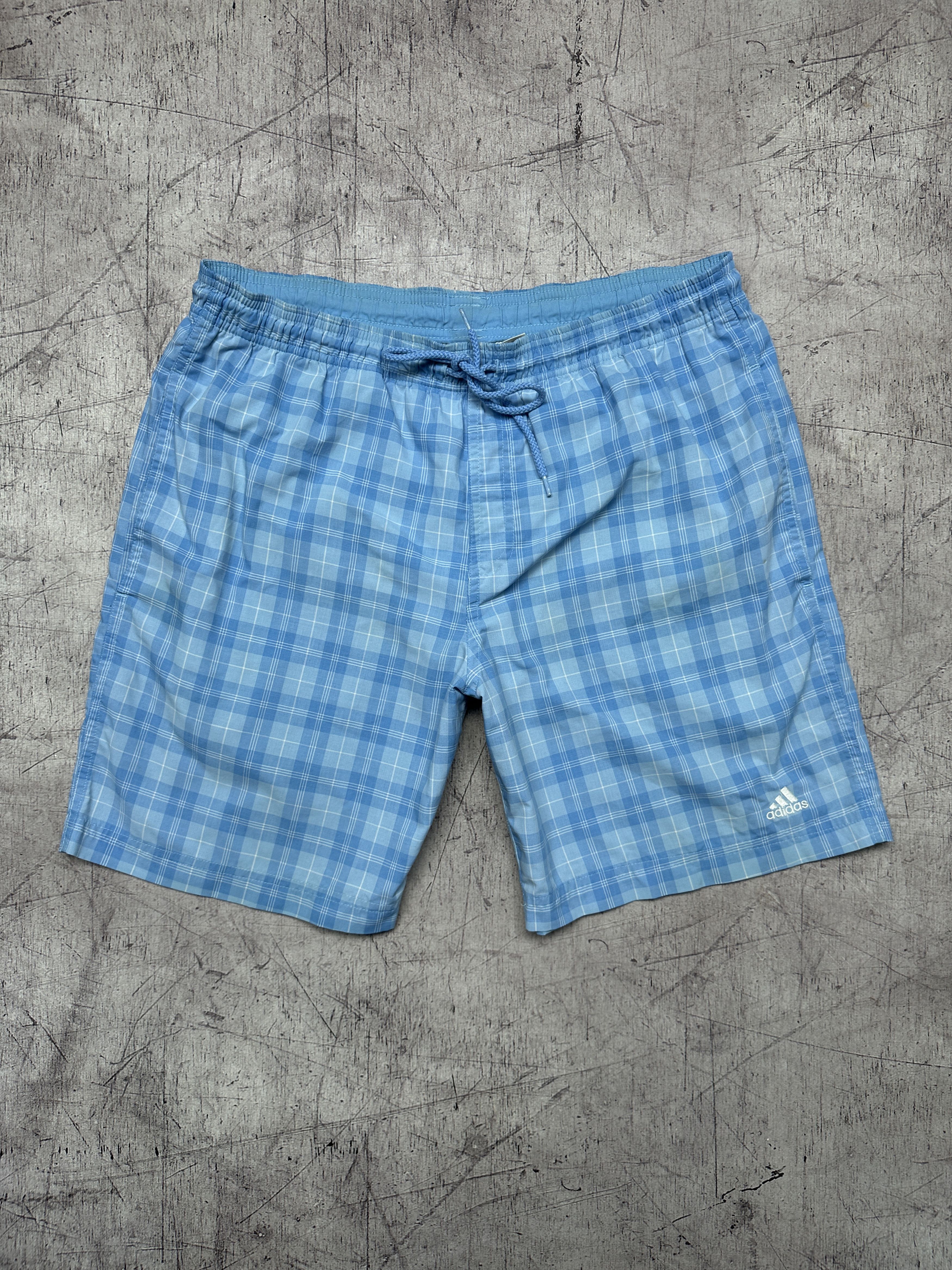 Adidas Adidas Vintage Mens Nylon Swimming Plaid Shorts Size US 32 / EU 48 - 1 Thumbnail