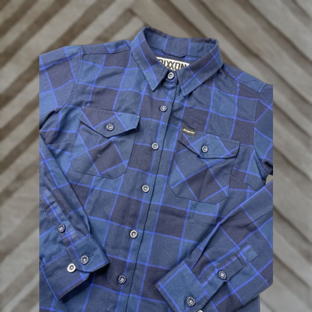 Vintage Dixxon Snap On Tools Limited Edition 2022 Flannel Plaid Shirt Blue Womens MEDIUM Shirt Women M Blue Girl? Size M / US 6-8 / IT 42-44 - 1 Thumbnail