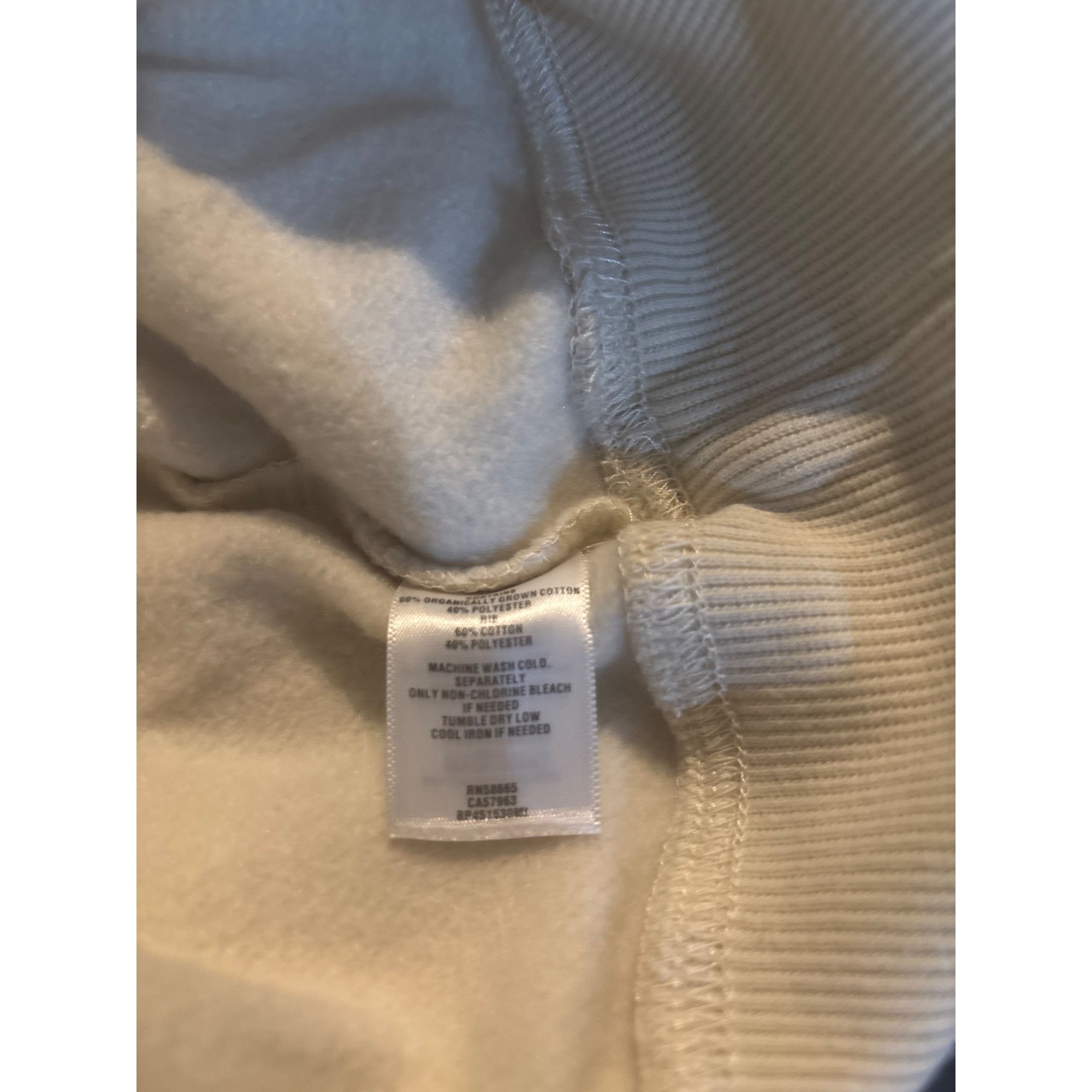 Other BP “LA” Junior's Cropped Hoodie, Cream , Size M Size M / US 6-8 / IT 42-44 - 8 Thumbnail
