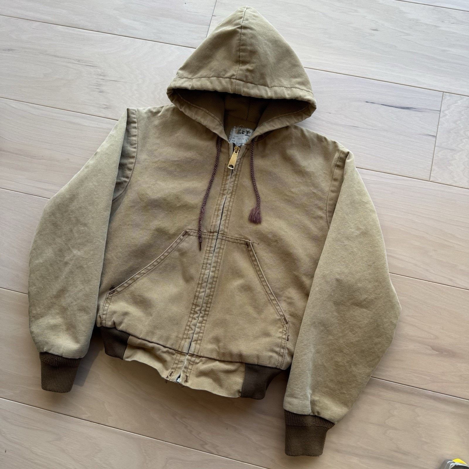 Vintage Vintage Key Work Jacket Youth Large Brown Heavy Size US XXS / EU 40 - 10 Thumbnail