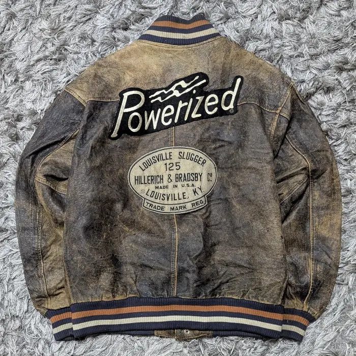 Louisville Slugger Vintage Baseball Jacket Cooper Collection Leather Coat Size US S / EU 44-46 / 1 - 1 Thumbnail