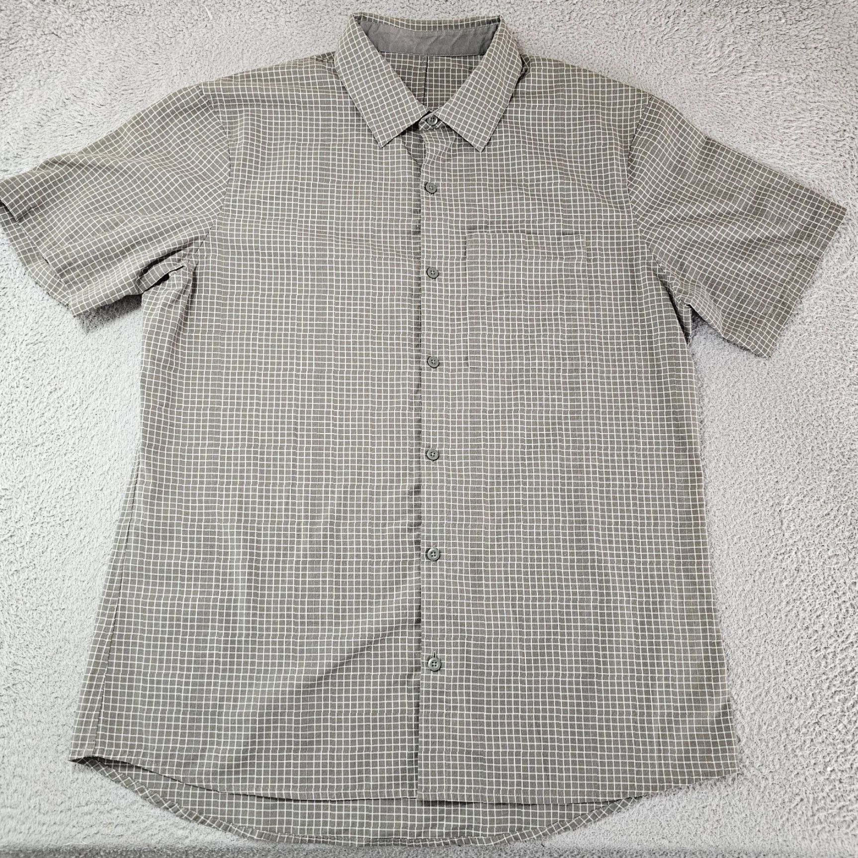 Lululemon Lululemon Shirt Mens XL Olive Live In Practice Short Sleeve Button Up Size US XL / EU 56 / 4 - 2 Thumbnail