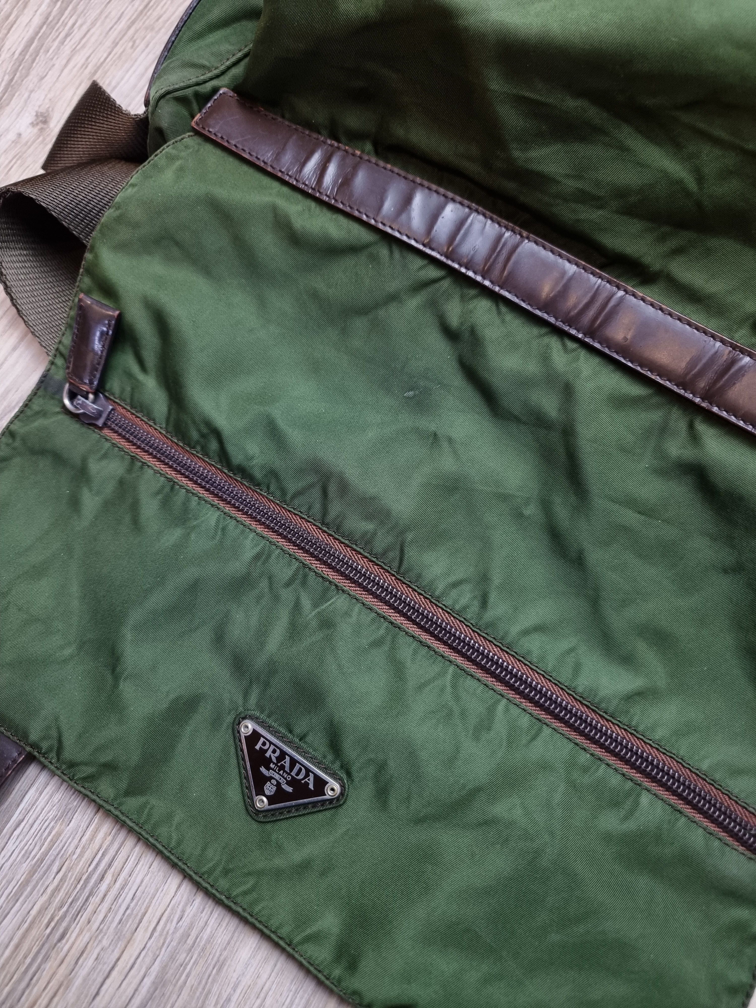 Prada Prada shoulder bag nylon khaki dark green Size ONE SIZE - 3 Thumbnail