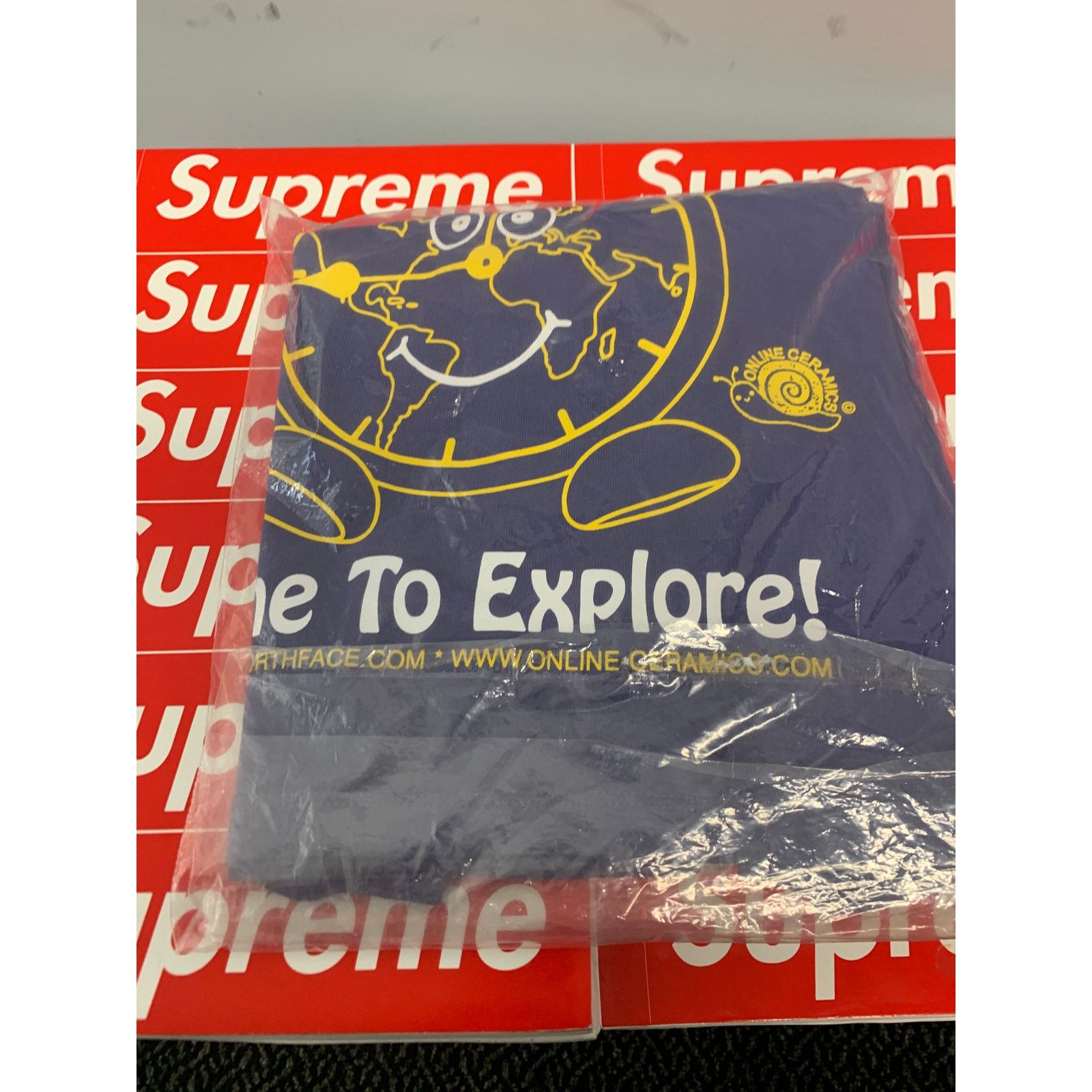 The North Face The North Face X Online Ceramics Cropped Shirt Blue Medium Size M / US 6-8 / IT 42-44 - 3 Thumbnail