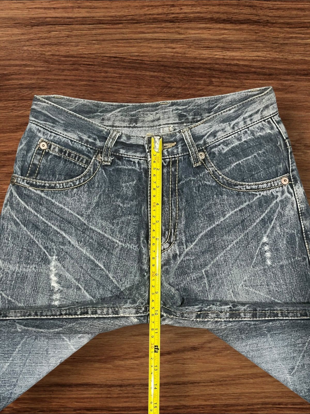 Japanese Brand × Le Grande Bleu (L.G.B.) Vintage Japanese Brand Back & Forth Embroidered Whisker Jean Size US 28 / EU 44 - 15 Thumbnail