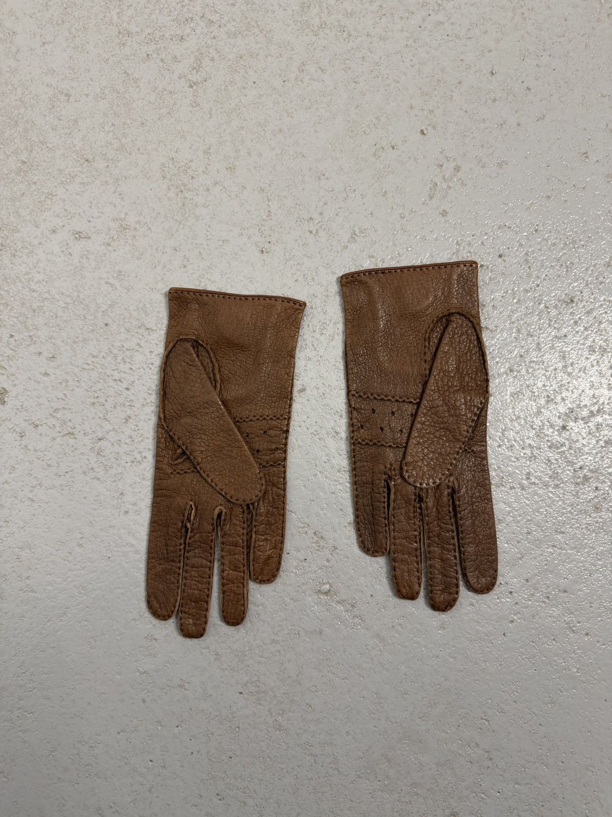 Hermes Vintage Hermes Peccary Leather Driving Gloves Size ONE SIZE - 8 Thumbnail