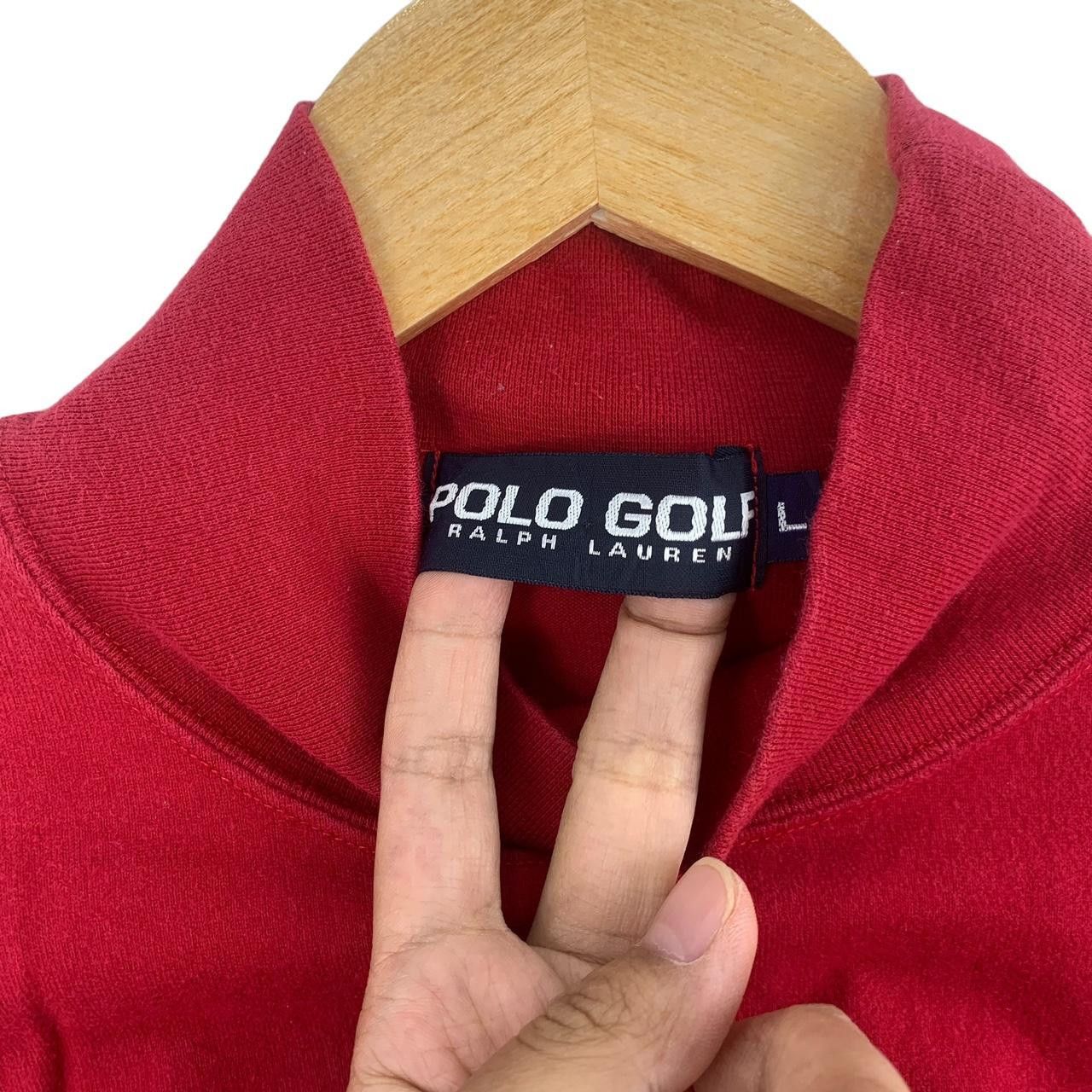 Vintage Vintage 90’ POLO RALPH LAUREN Golf Turtleneck Tee Shirt Top Size L / US 10 / IT 46 - 3 Thumbnail