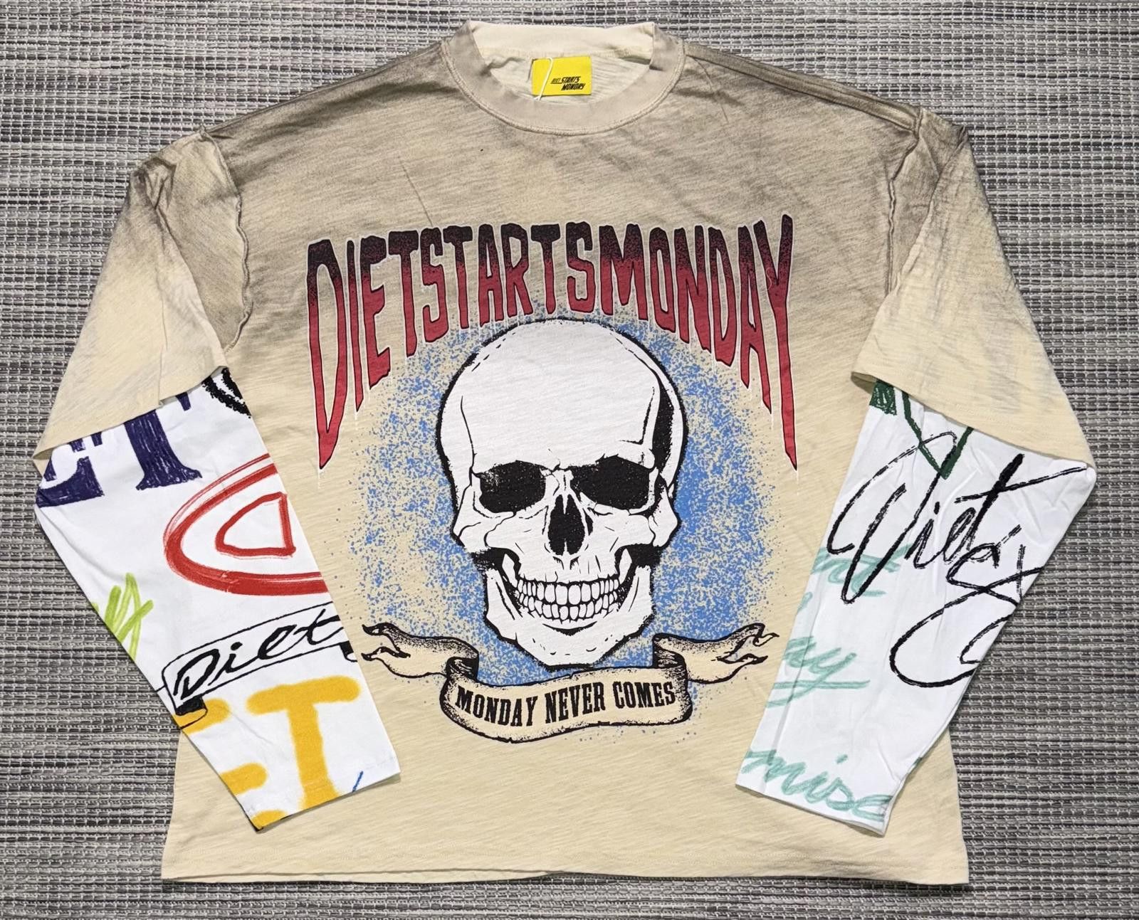 Other Diet Starts Monday Double Layer Skull L/S Size US M / EU 48-50 / 2 - 1 Thumbnail