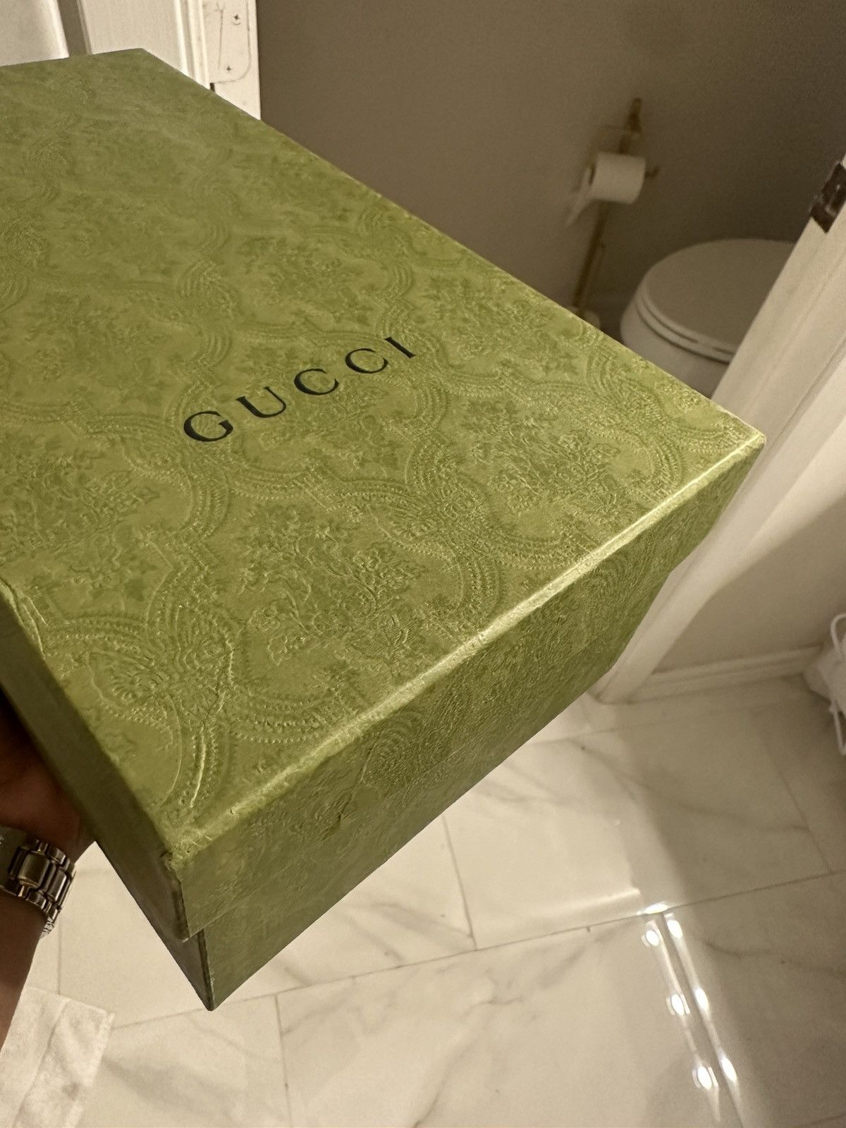 Gucci Gucci Men's Monogram Leather Sneakers Size US 9 / EU 42 - 5 Thumbnail
