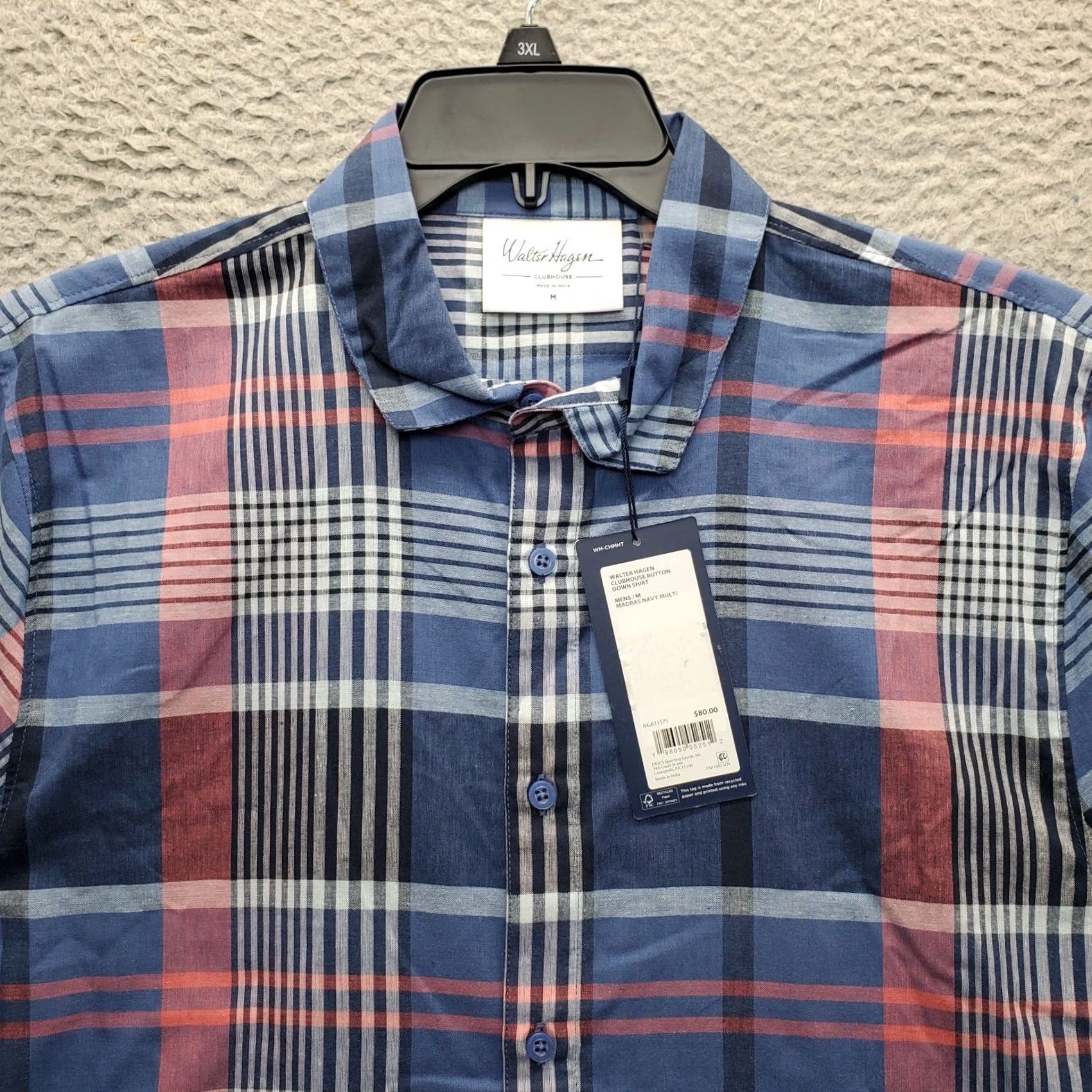 Vintage Walter Hagen Mens Button-Up shirt Multi Plaid Short Sleeve Size US M / EU 48-50 / 2 - 5 Thumbnail