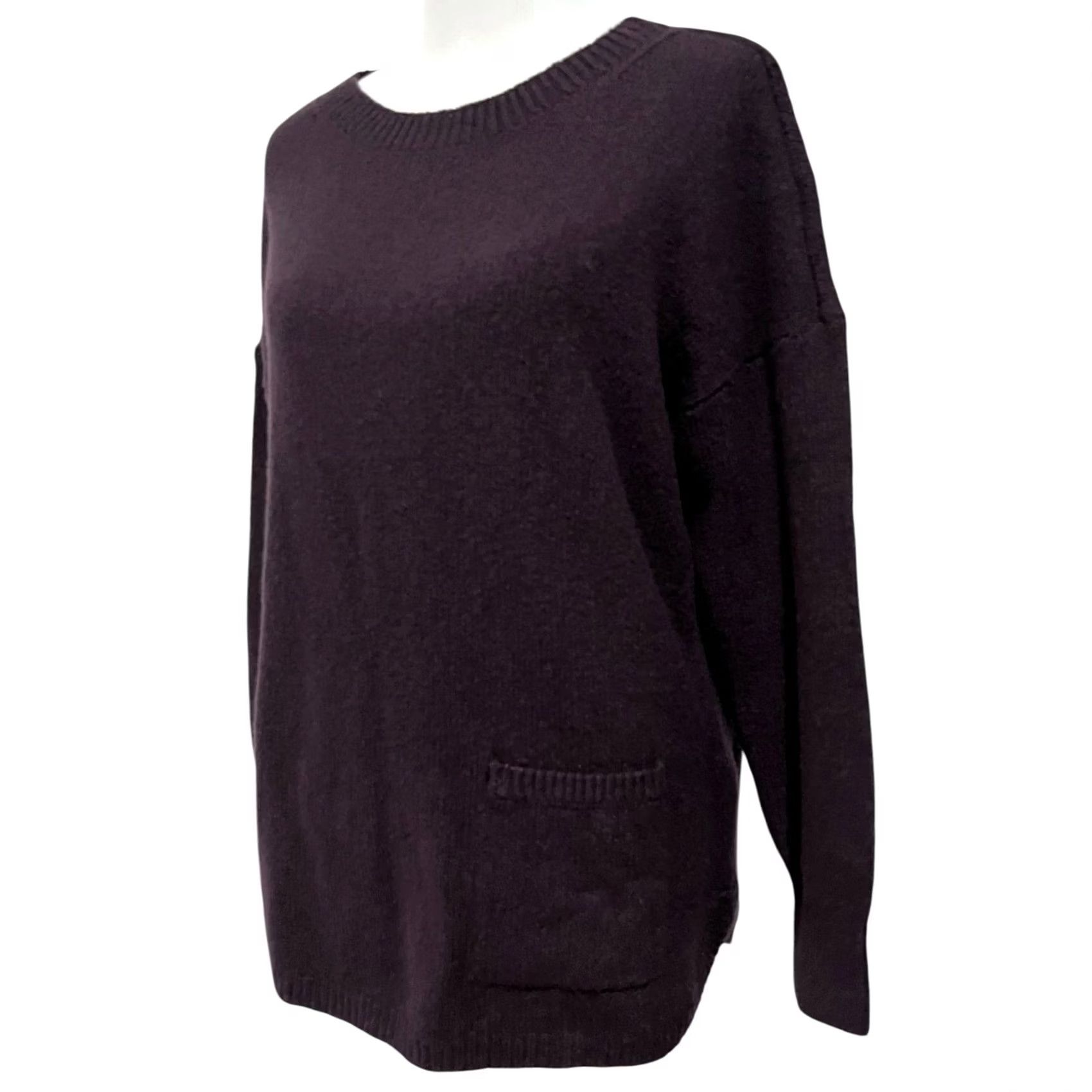 J. Jill J.Jill Tunic Sweater Purple Cotton Blend One Pocket Women’s Petite M Pullover Long Sleeve Casual Business Size M / US 6-8 / IT 42-44 - 2 Thumbnail