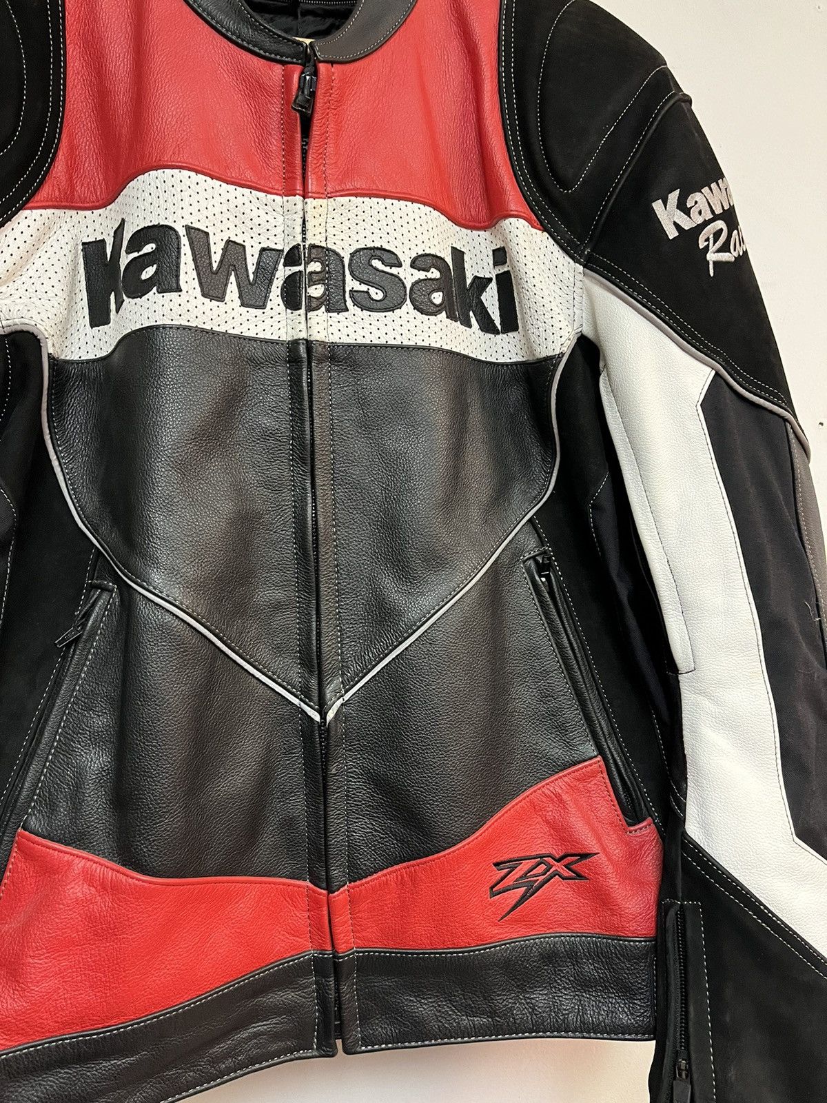 Other Leather Kawasaki Motorcycle Jacket Size US L / EU 52-54 / 3 - 2 Thumbnail