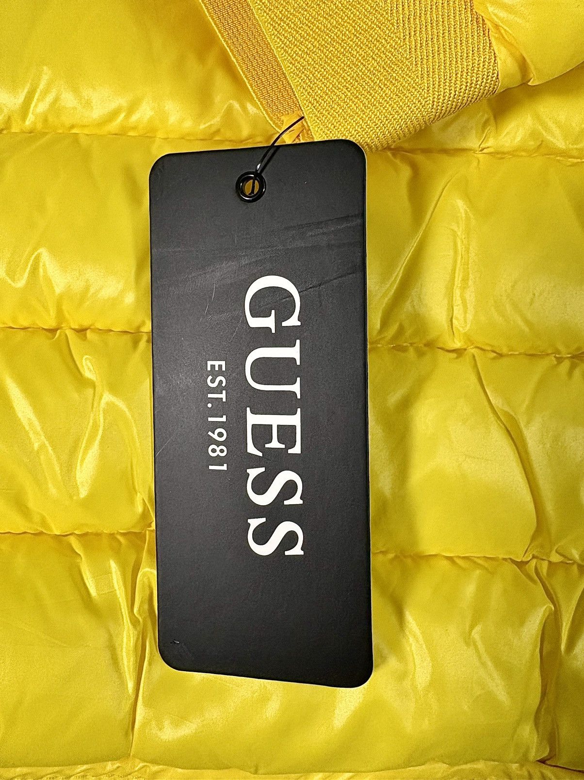 Guess Guess Men’s Lightweight Yellow Quilted Puffer Jacket Sz XL Size US XL / EU 56 / 4 - 10 Thumbnail