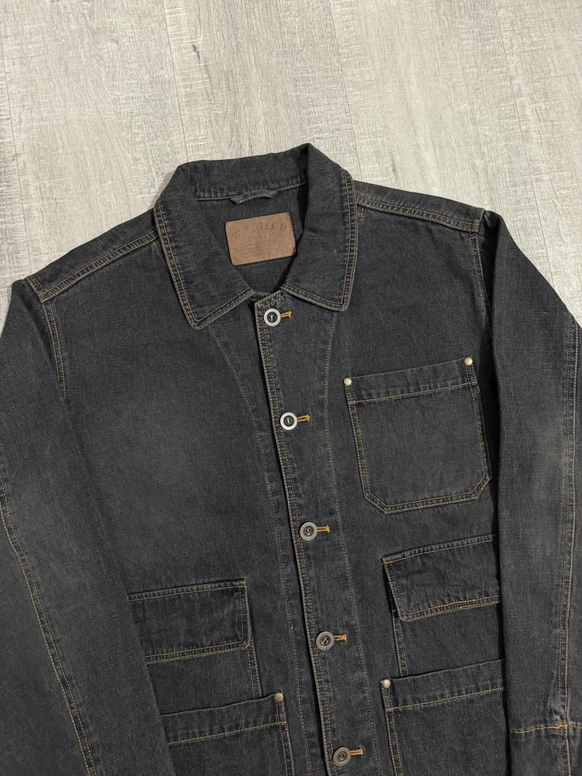 Issey Miyake Issey miyake chore denim washed jacket Size US L / EU 52-54 / 3 - 2 Thumbnail