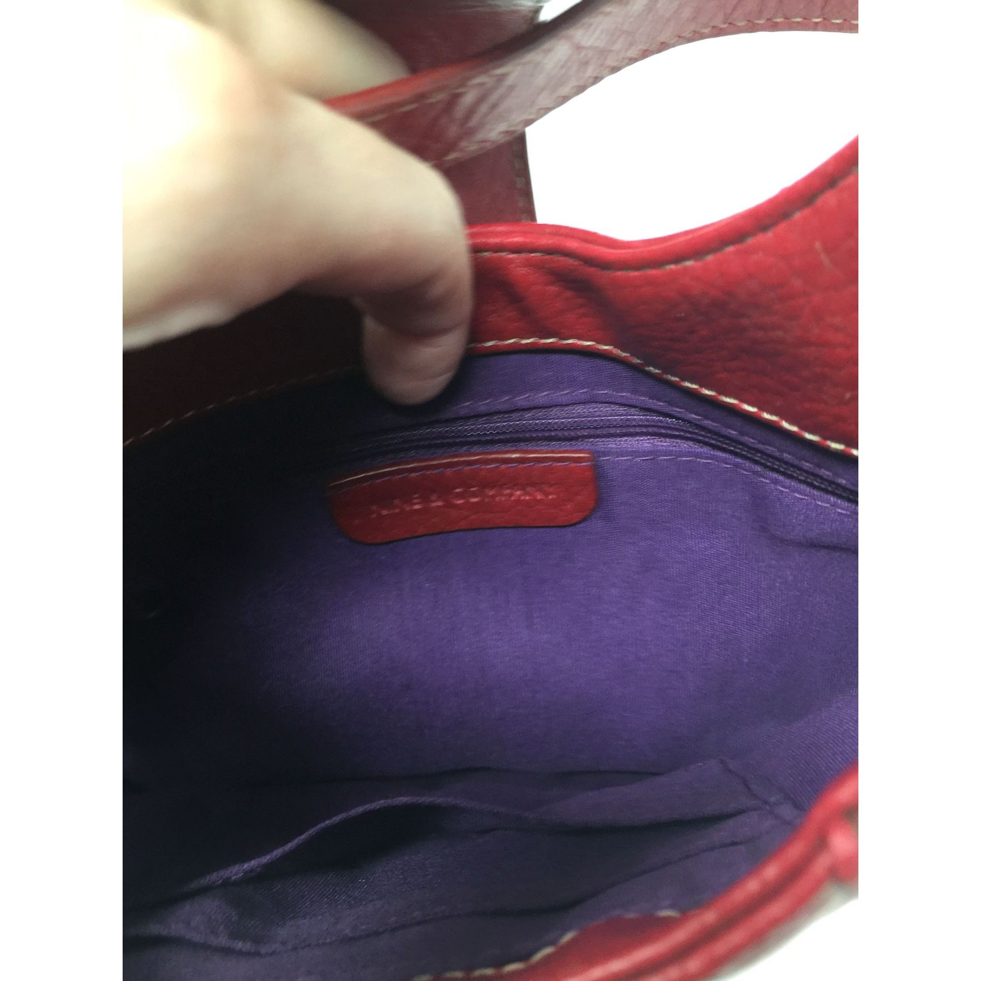 Other Nine & Company Womens Red/Purple Purse with Magnetic Closure Size ONE SIZE - 8 Thumbnail