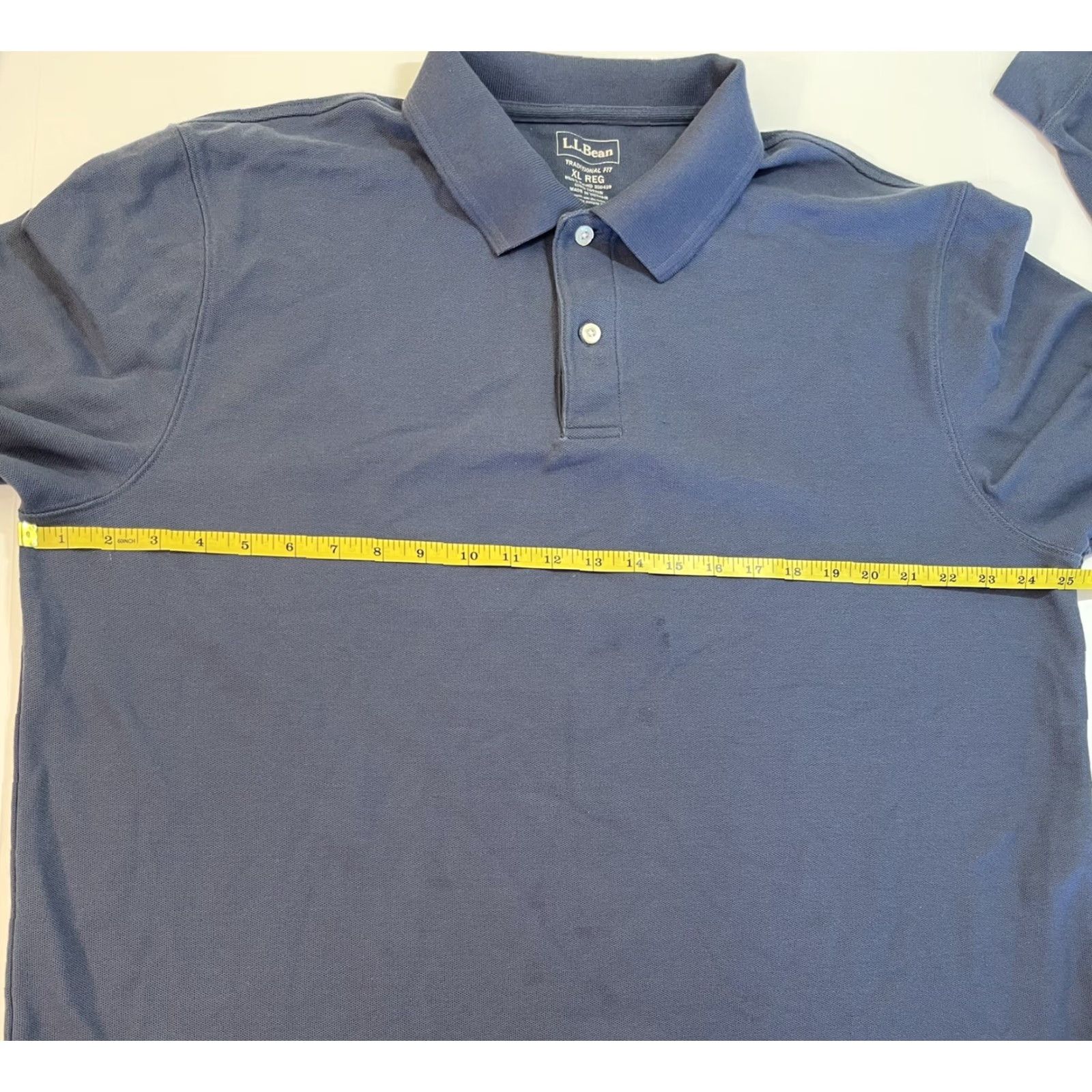 Vintage LL Bean Polo Shirt Mens Collared Long Sleeve XL Black Cotton Golf Outdoor All Seasons Size US L / EU 52-54 / 3 - 5 Thumbnail