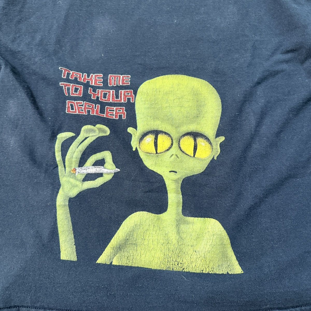 Vintage Y2K Alien Take Me To Your Dealer Tee Size US XL / EU 56 / 4 - 4 Thumbnail