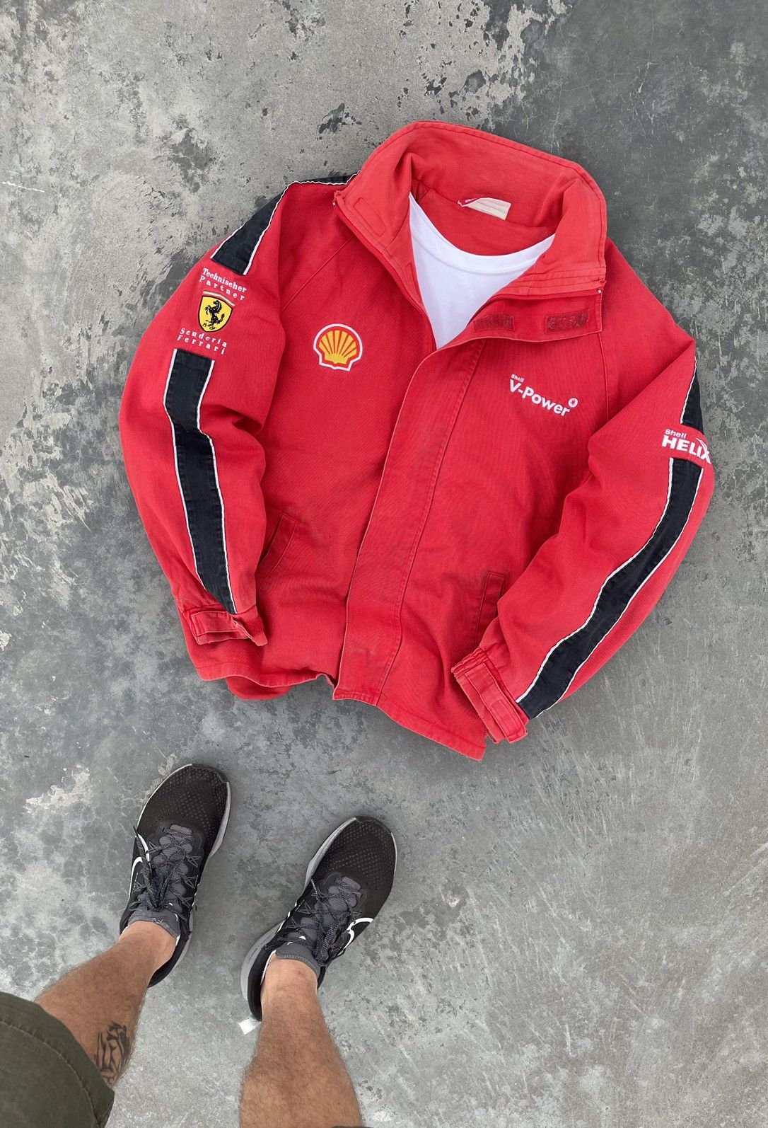 VINTAGE FERRARI SHELL RACING WORK Y2K JACKET