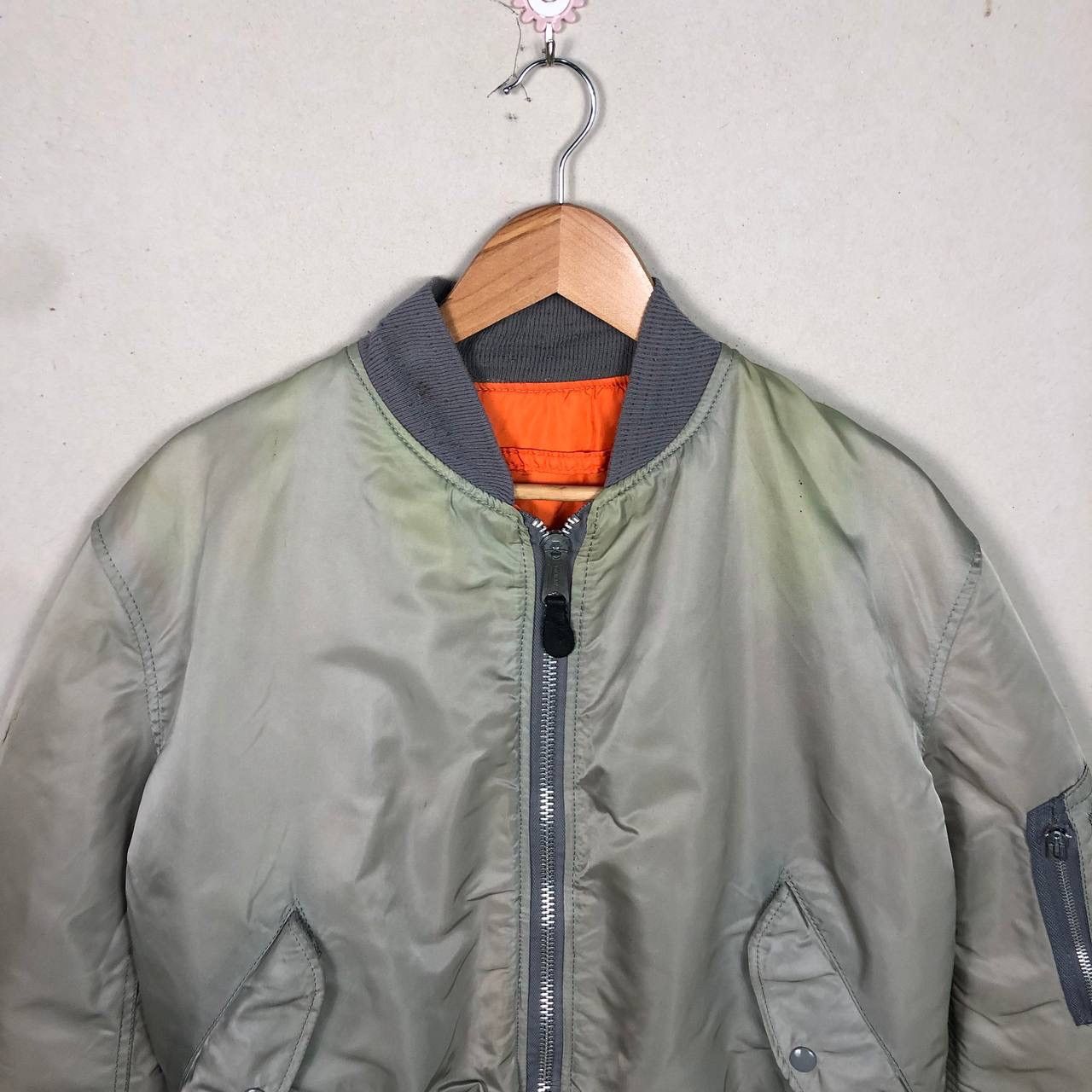 Alpha Industries Vintage 90s Alpha Industries Military Bomber Jacket Size US L / EU 52-54 / 3 - 4 Thumbnail