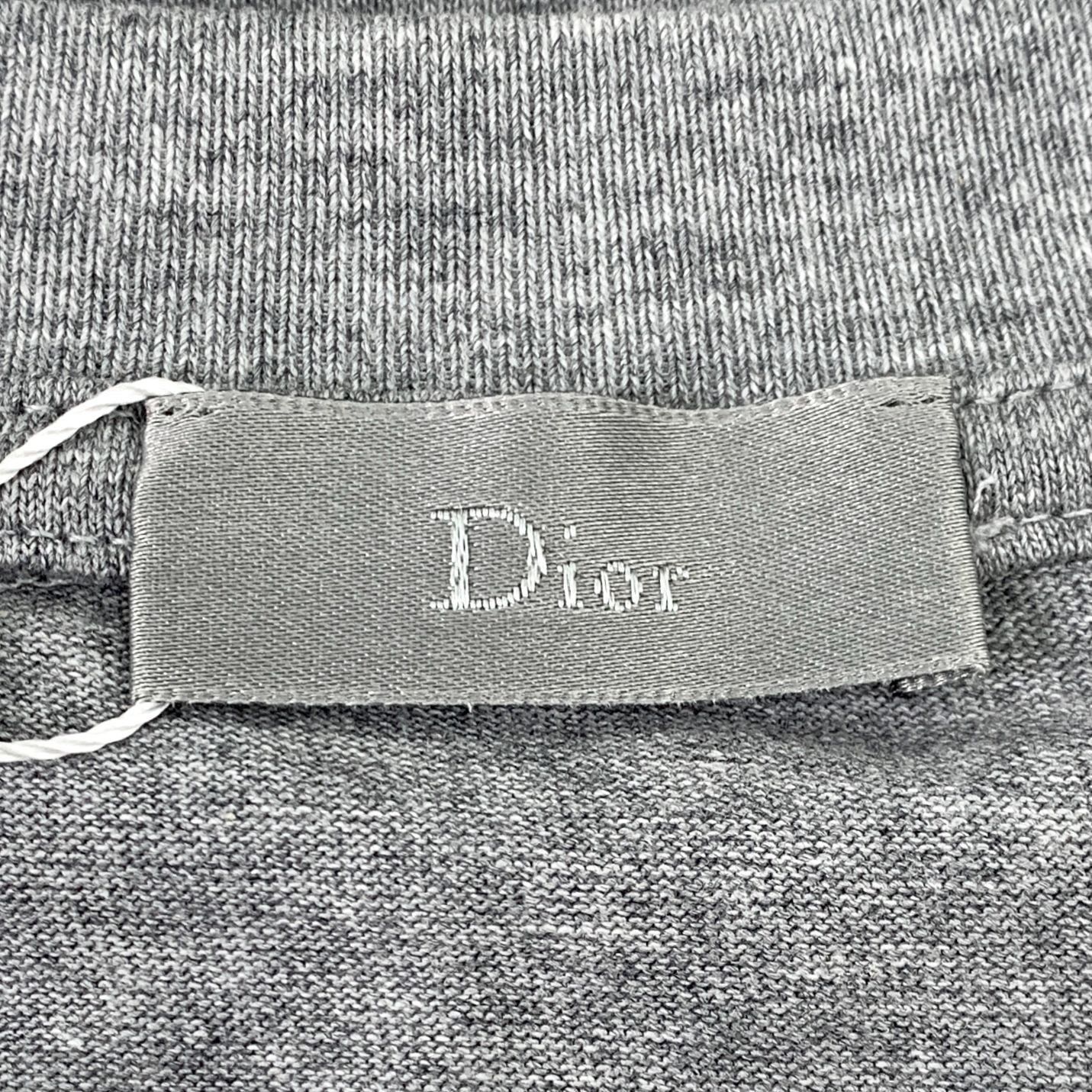 Dior Christian Dior Couture Gray Cotton T-Shirt Made In It Size L / US 10 / IT 46 - 7 Thumbnail
