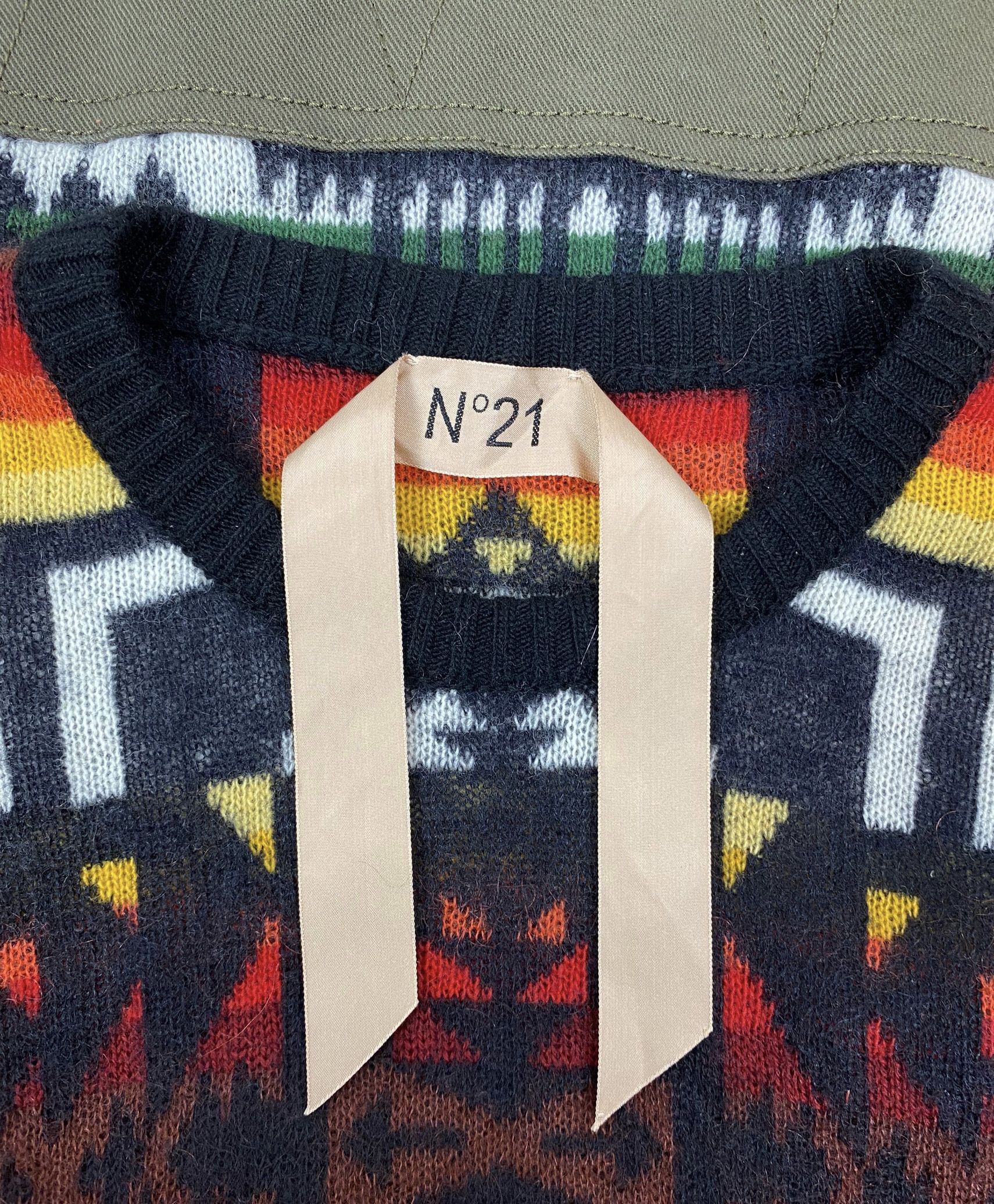 N21 Numero 21 N21 Sweater alpaca-wool printed pullover size 38 Size XS / US 0-2 / IT 36-38 - 8 Thumbnail