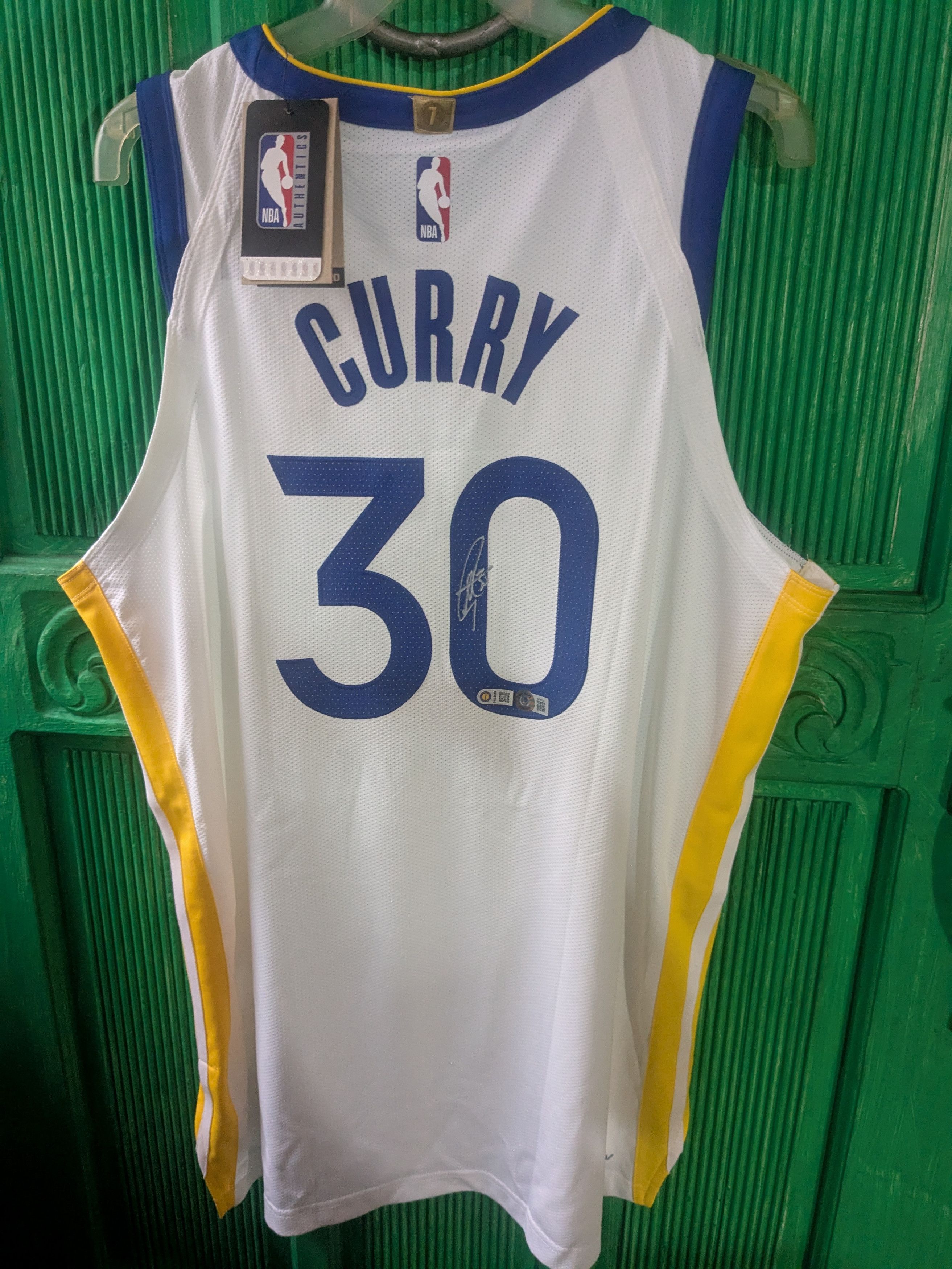 Nike Steph curry authentic signed gsw Nike jersey beckett Size US L / EU 52-54 / 3 - 1 Thumbnail