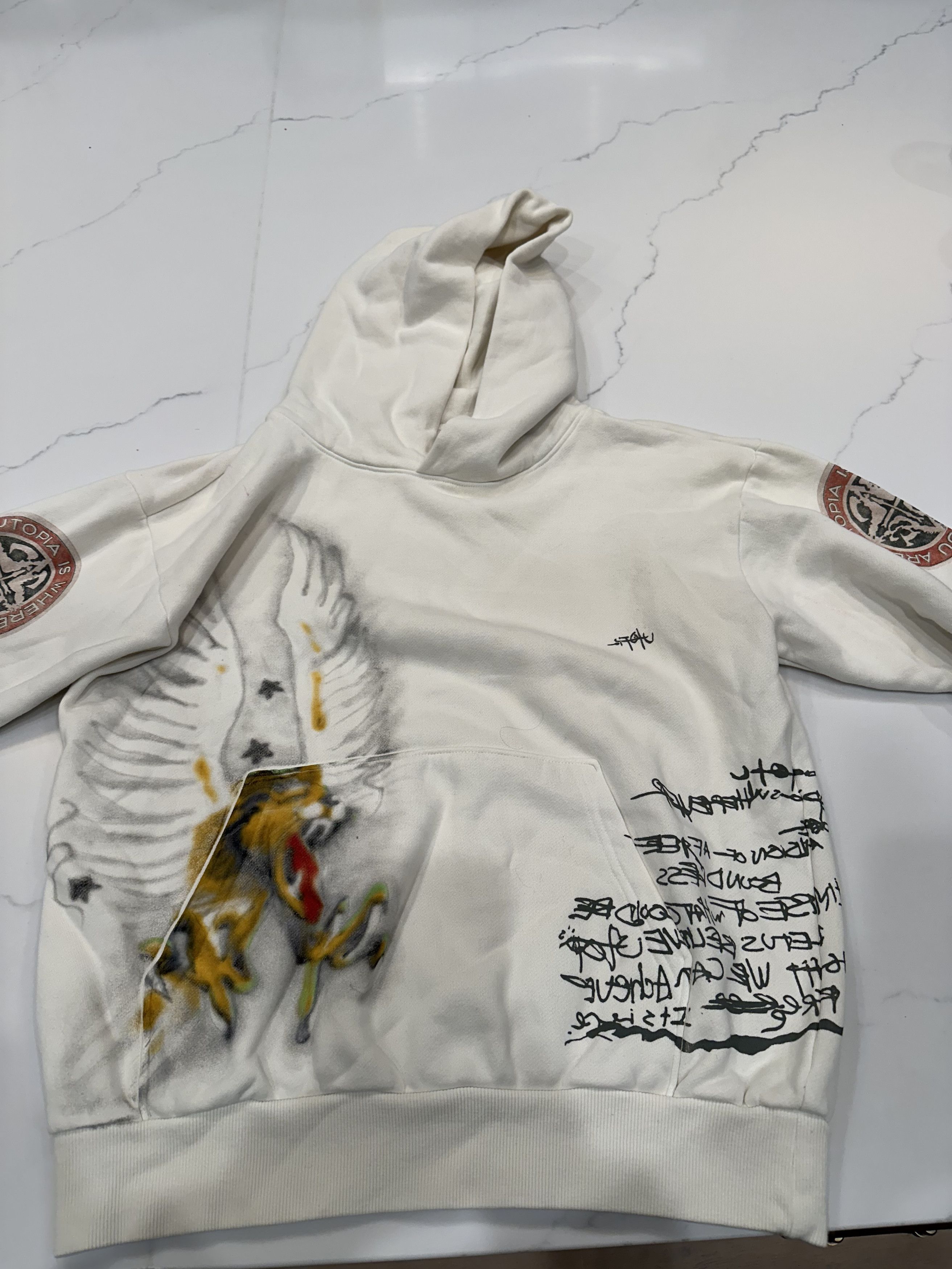 image of Travis Scott Circus Maximus Utopia Merch in Cream, Men's (Size XL)