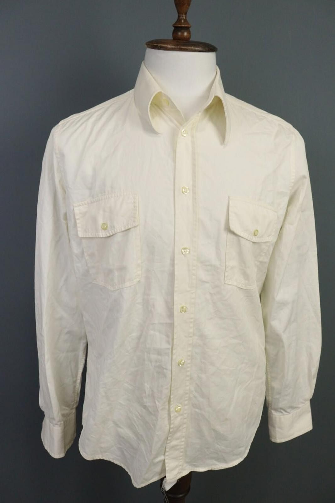 Kenzo Kenzo Homme White Long Sleeve Button Down Shirt Size 41 / 16 Size US M / EU 48-50 / 2 - 5 Thumbnail