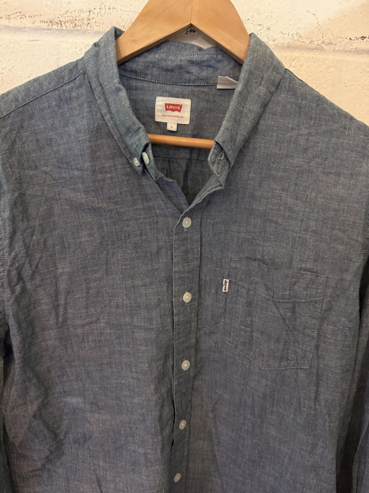 Levi's Levi's Men's Casual Button-Down Shirt - Blue, Size M Size US M / EU 48-50 / 2 - 2 Thumbnail