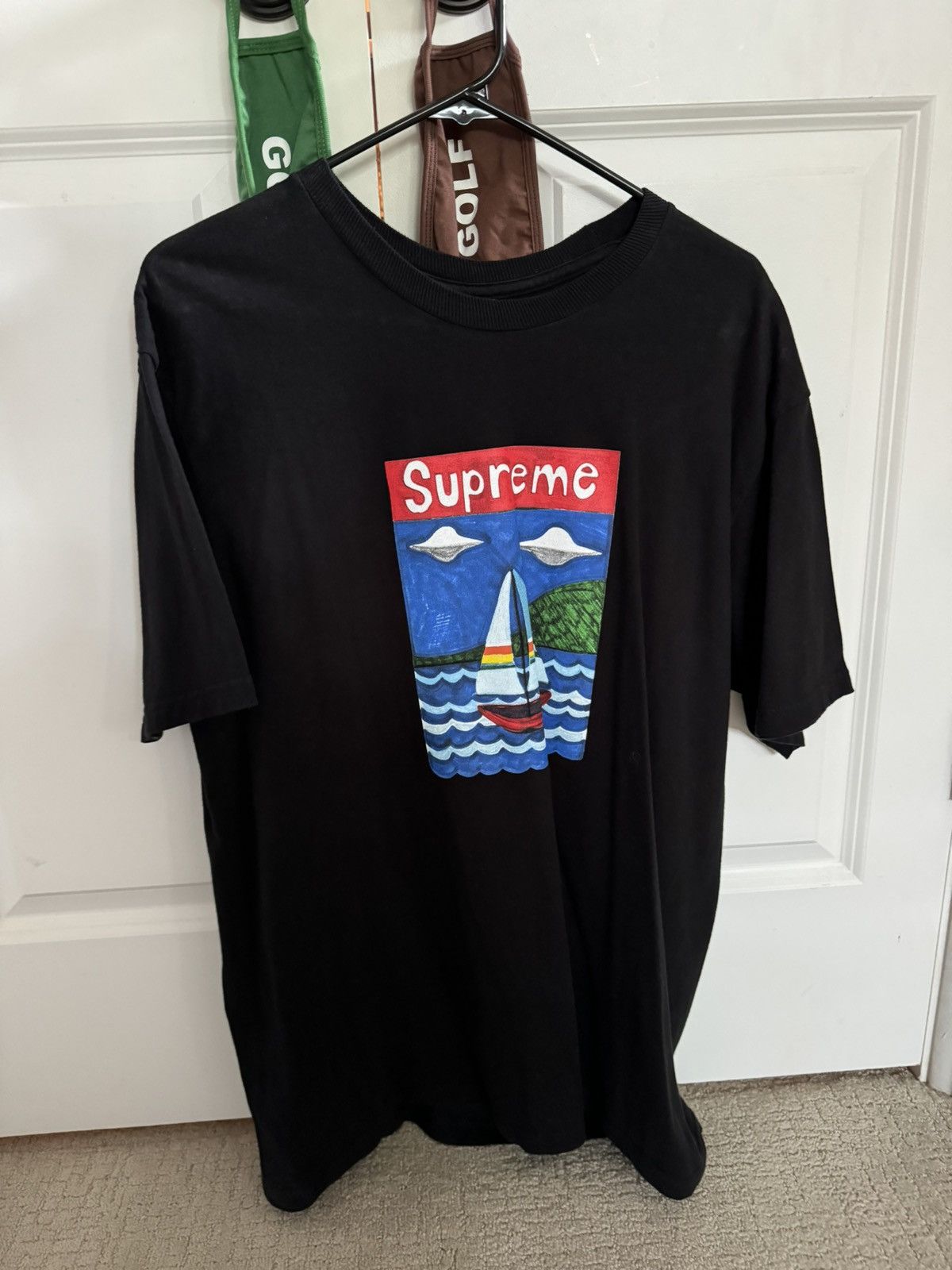 Supreme SS20 Supreme Sailboat Tee (Black - L) | Grailed