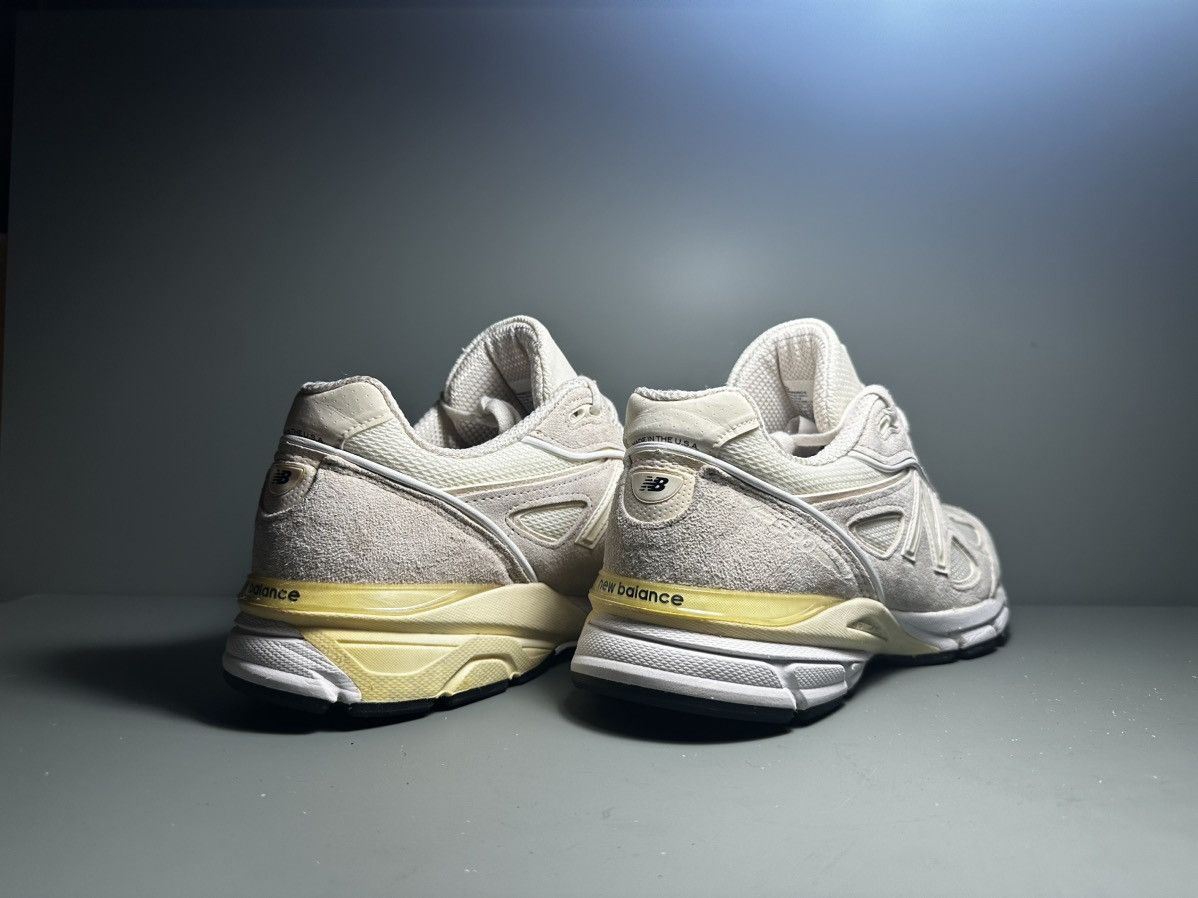 New Balance × Stussy New balance 990v4 MiUSA Made in USA Stussy Cream 44.5 Size US 10.5 / EU 43-44 - 3 Thumbnail