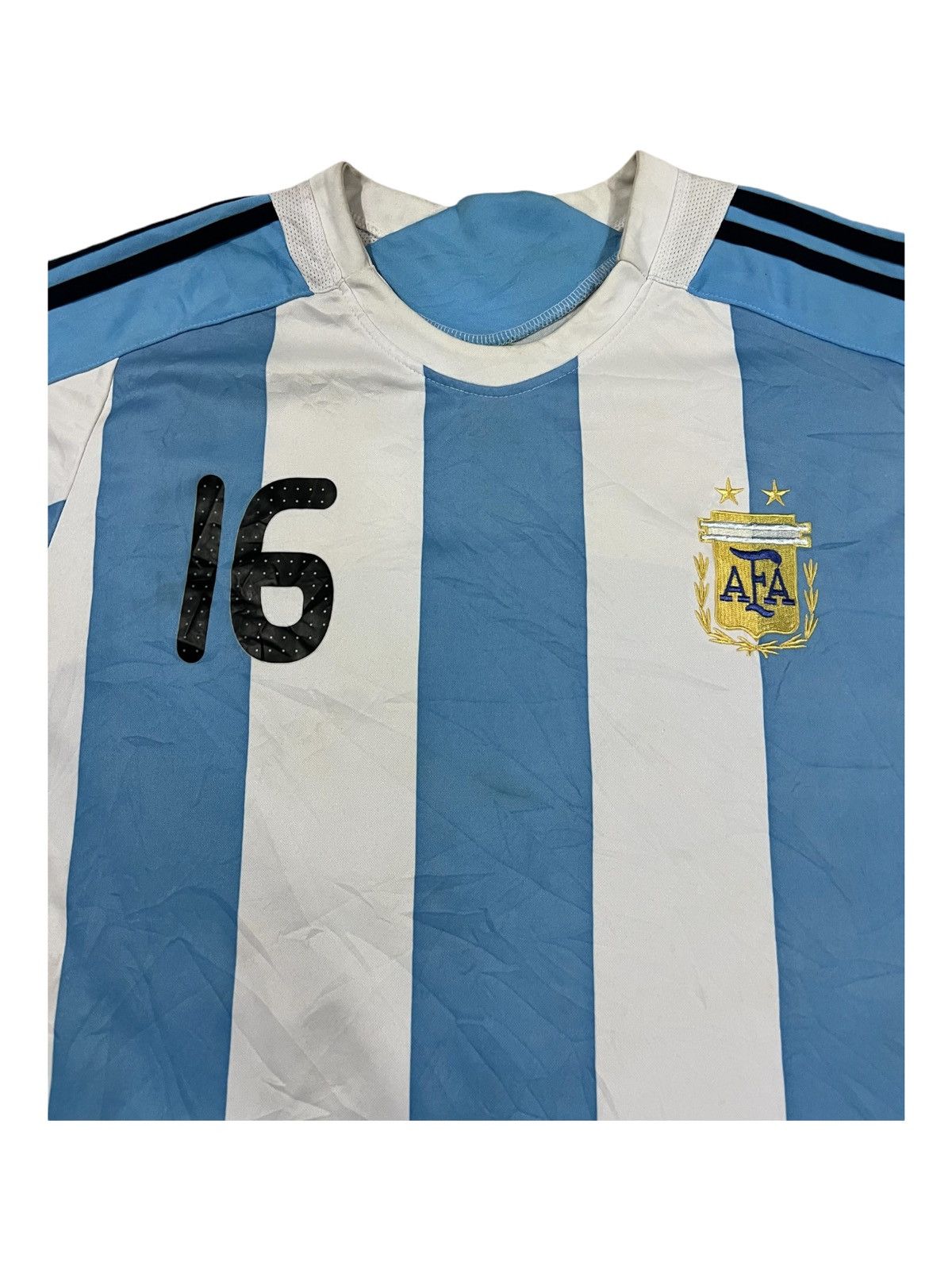 Vintage Vintage 2008/09 Argentina Home Jersey Pablo Aimar #16 Size US L / EU 52-54 / 3 - 5 Thumbnail
