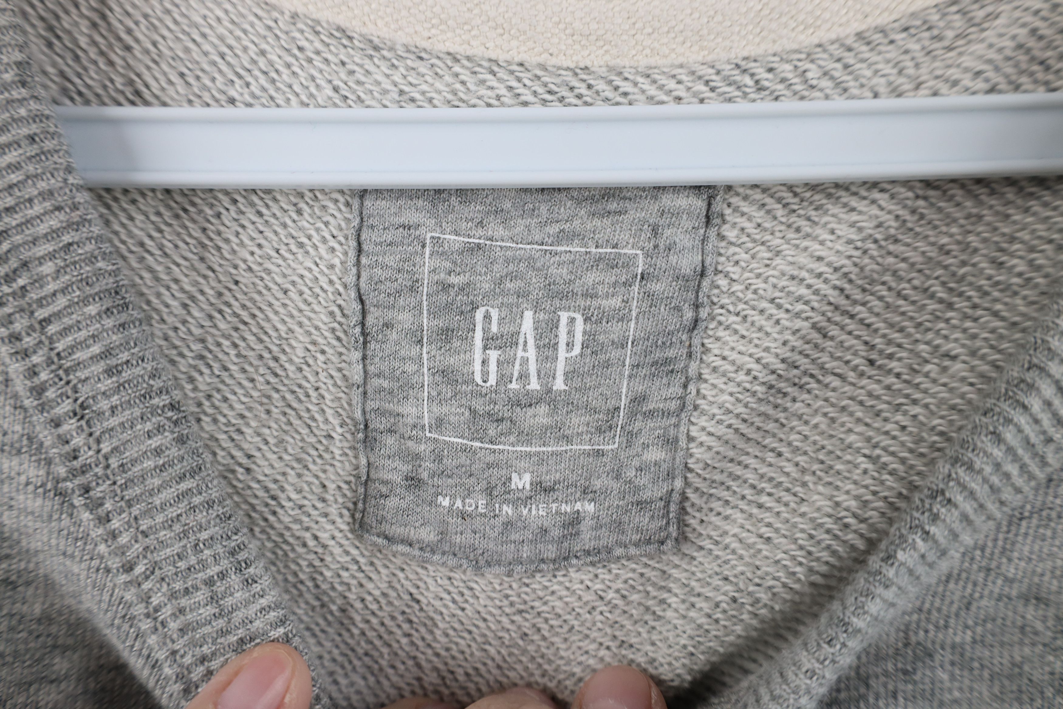 Gap Y2K Gap Stencil Stamp French Terry Sweatshirt Heather Gray Size US M / EU 48-50 / 2 - 5 Thumbnail