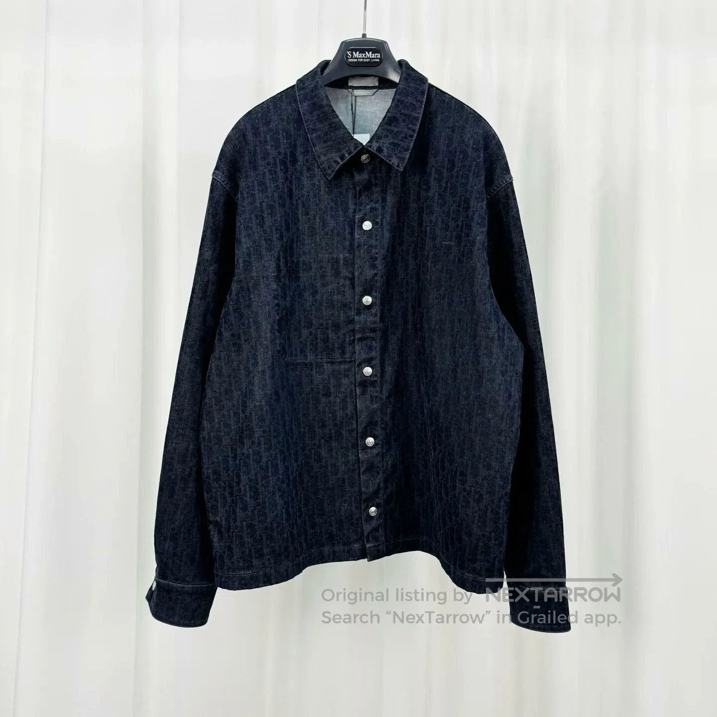 Dior dior denim shirt jacket with logo print. Size US L / EU 52-54 / 3 - 1 Thumbnail