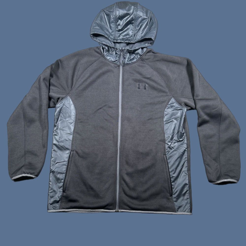 Under Armour Under Armour ColdGear Jacket Hooded Full Zip 2XL Black Mens Activewear Outdoor Sports Winter Fall Spring Size US XXL / EU 58 / 5 - 1 Thumbnail
