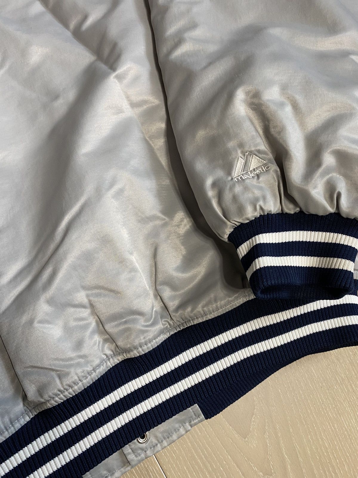 Starter Starter New York Yankees Satin Jacket Size US XL / EU 56 / 4 - 5 Thumbnail
