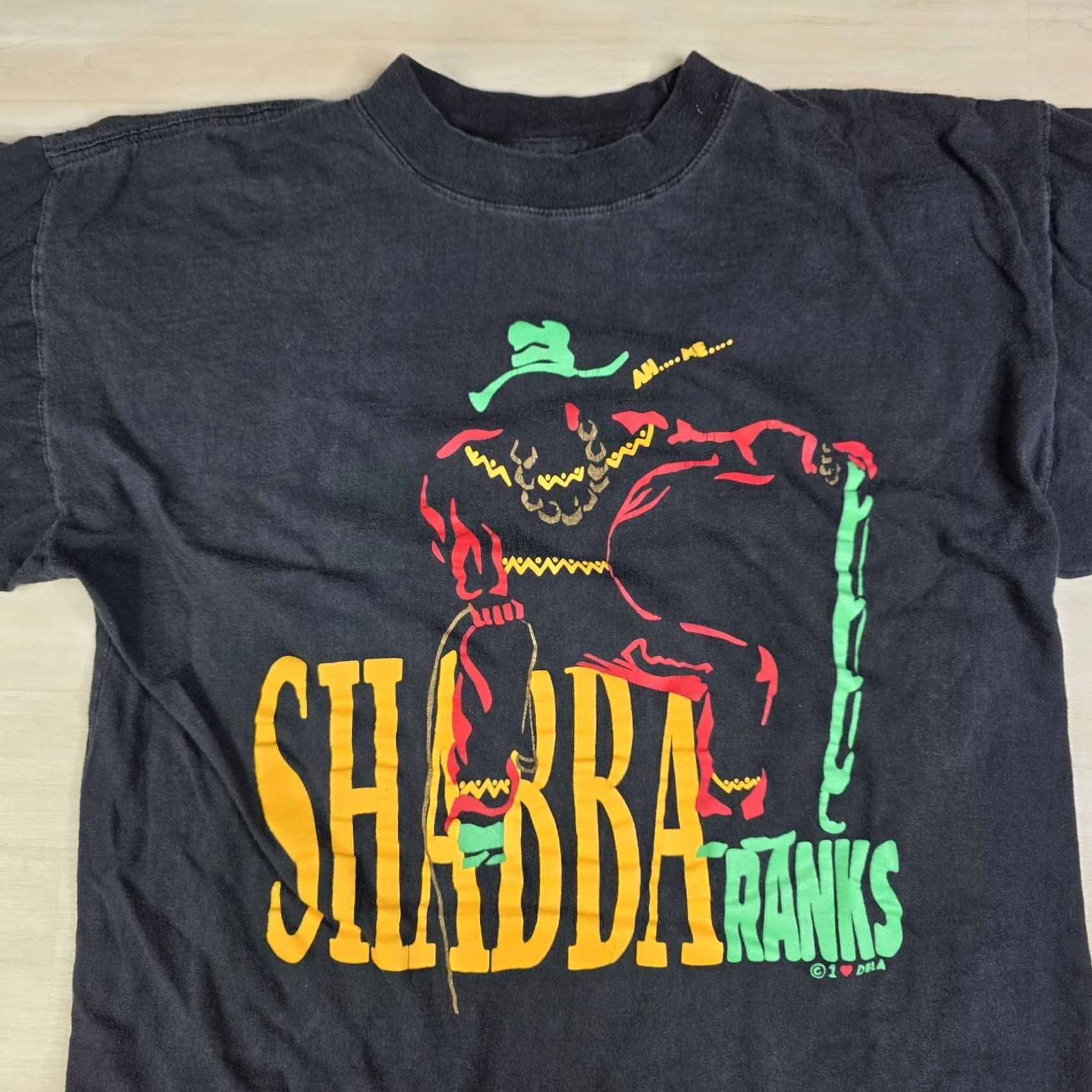 Vintage VINTAGE Shabba Ranks Shirt Reggae as Raw As Ever Tour Rap Tee Band Tee Size Large Black Mens T-Shirt 90s Size US L / EU 52-54 / 3 - 4 Thumbnail